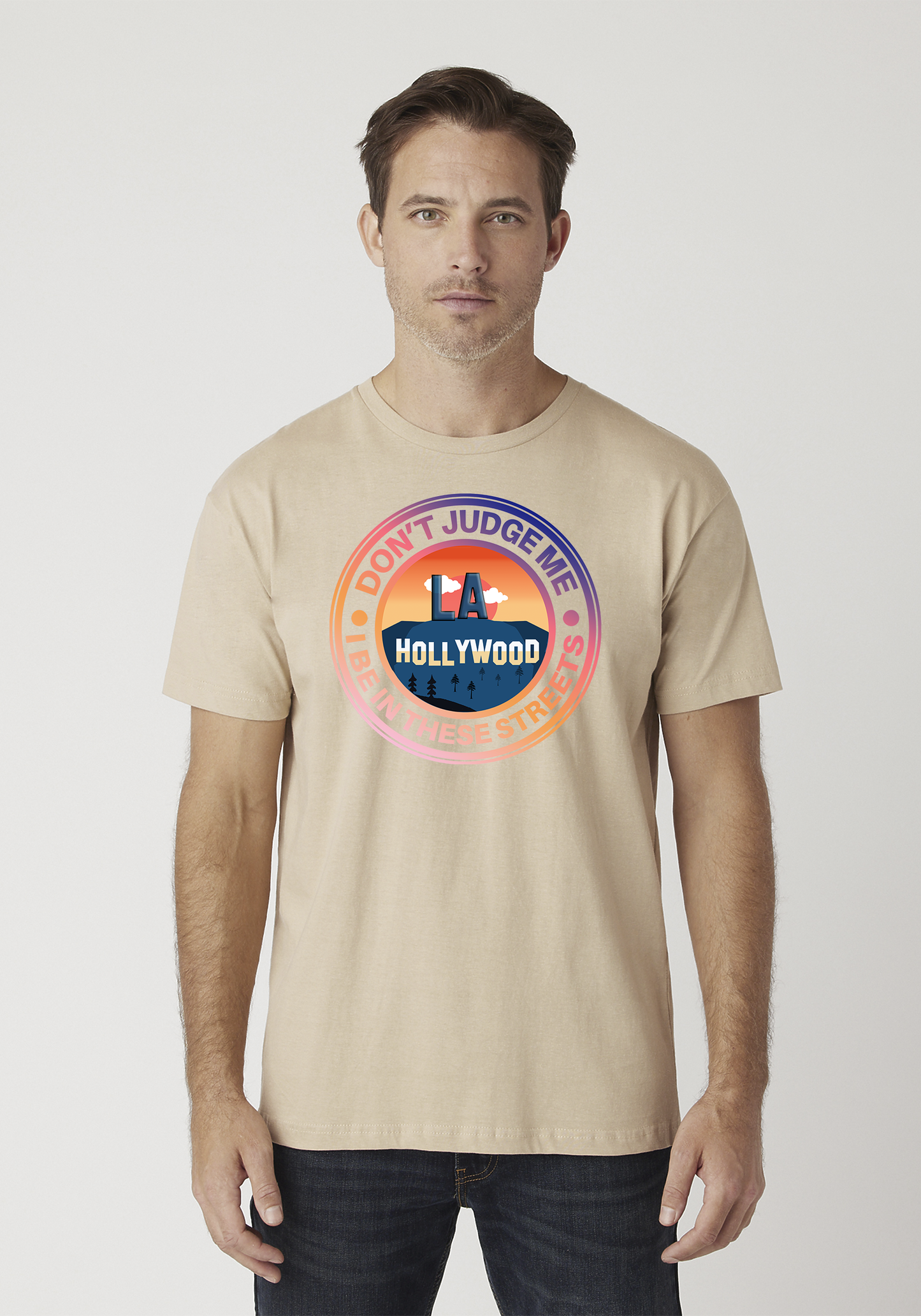 Tan Unisex T-Shirt - Hollywood