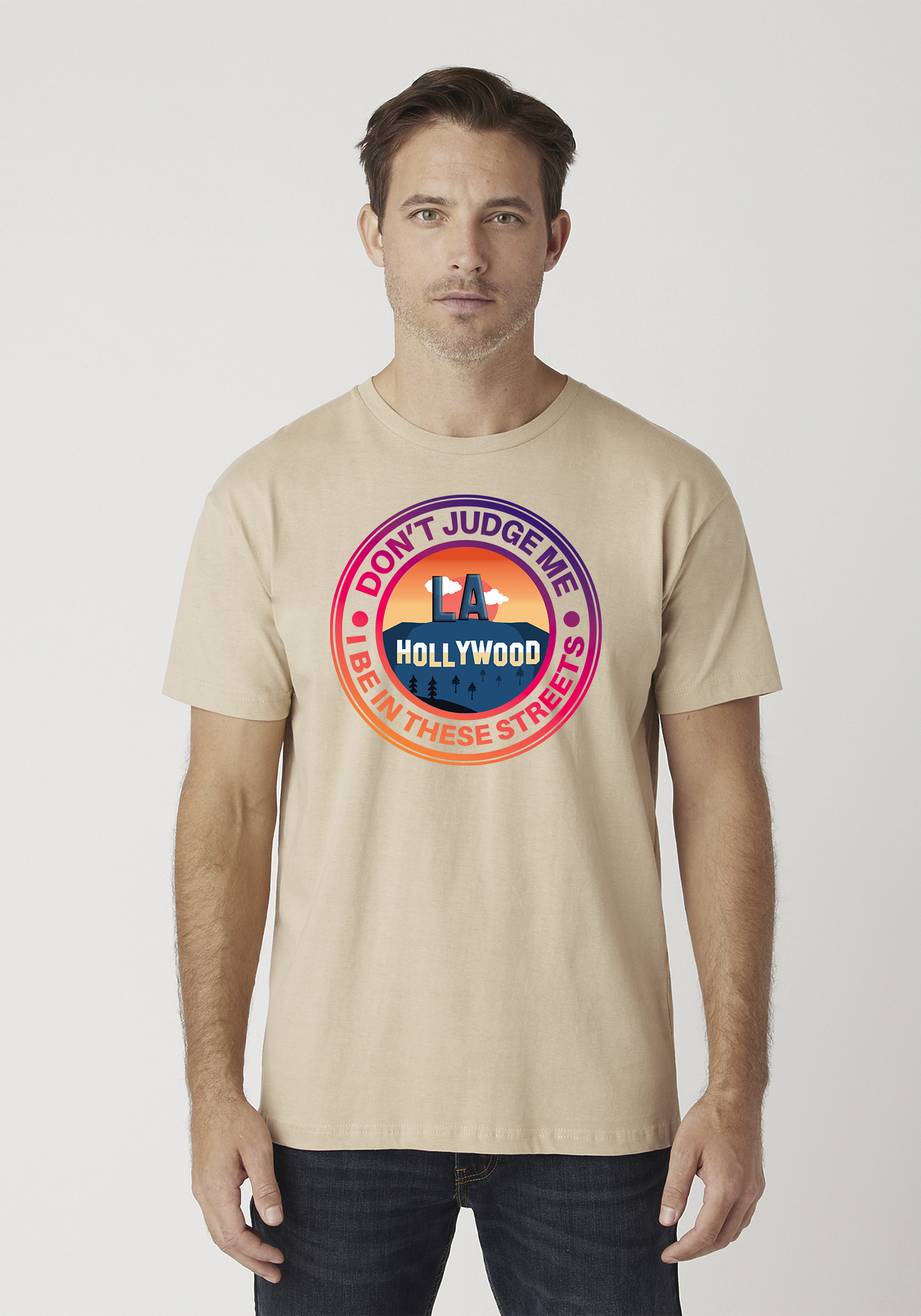 Tan Unisex T-Shirt - Hollywood