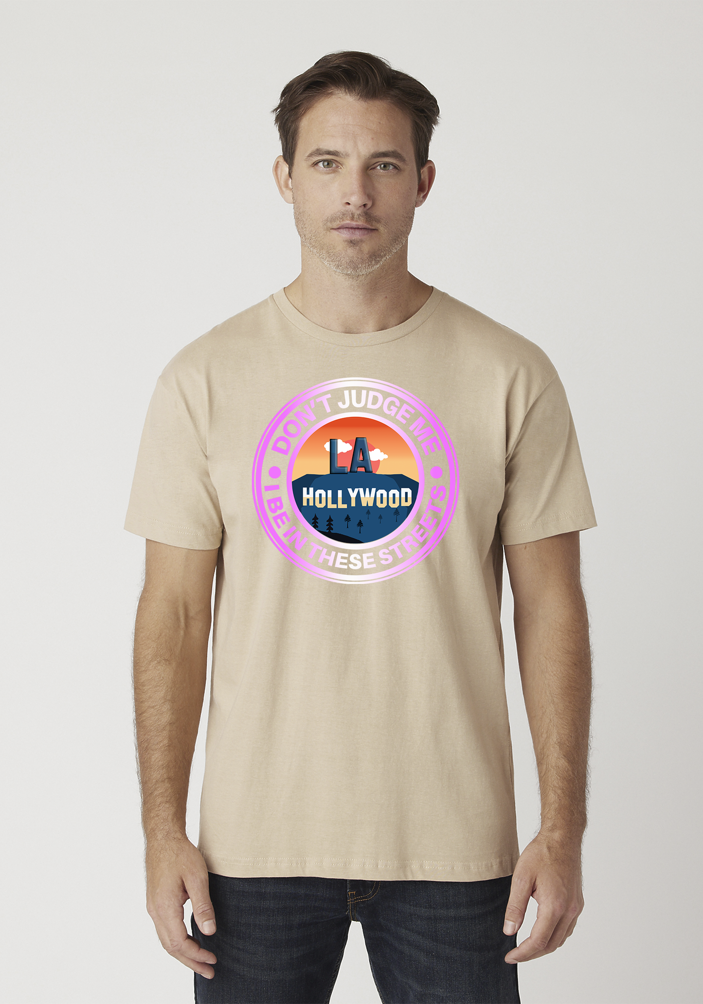 Tan Unisex T-Shirt - Hollywood
