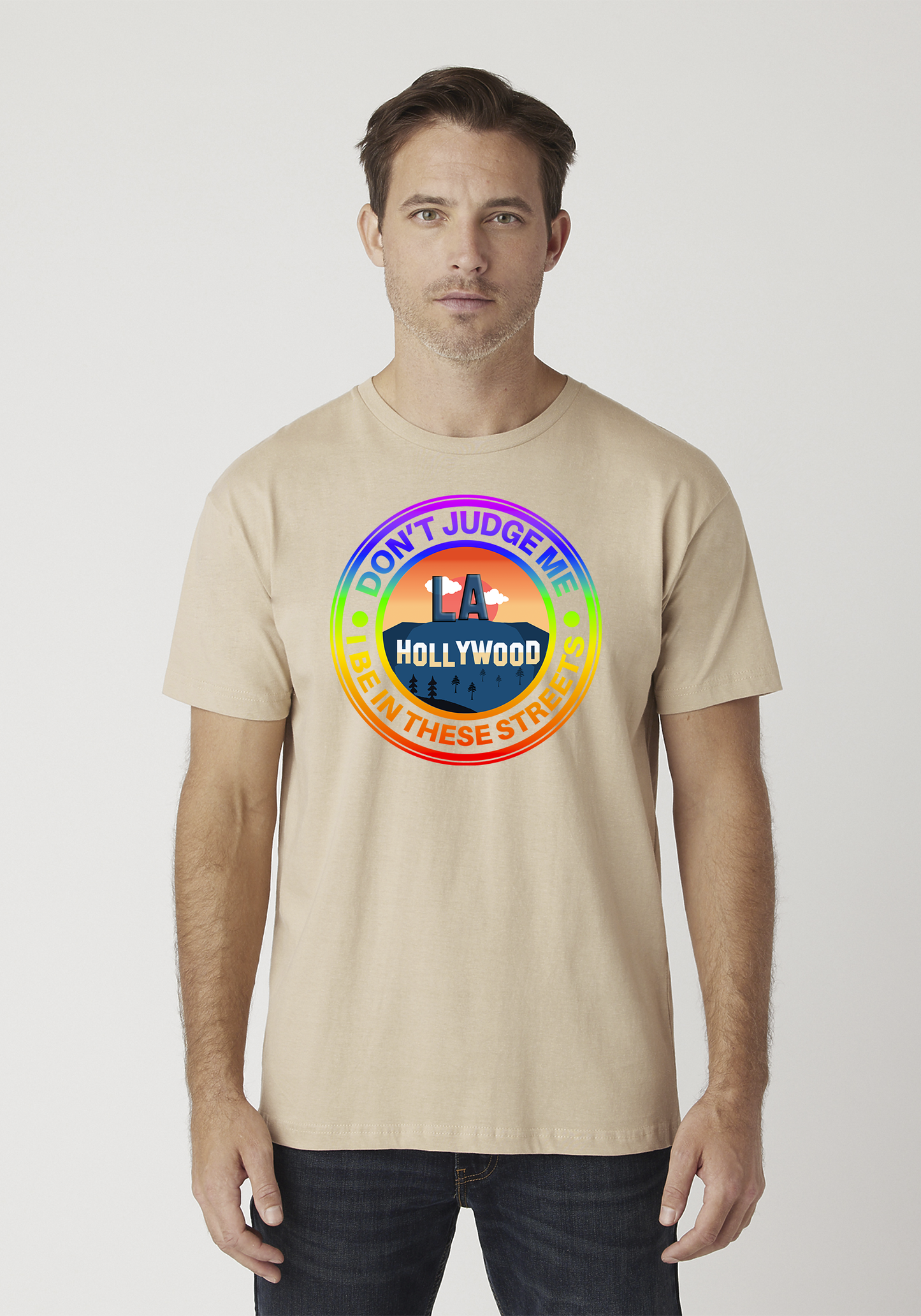 Tan Unisex T-Shirt - Hollywood