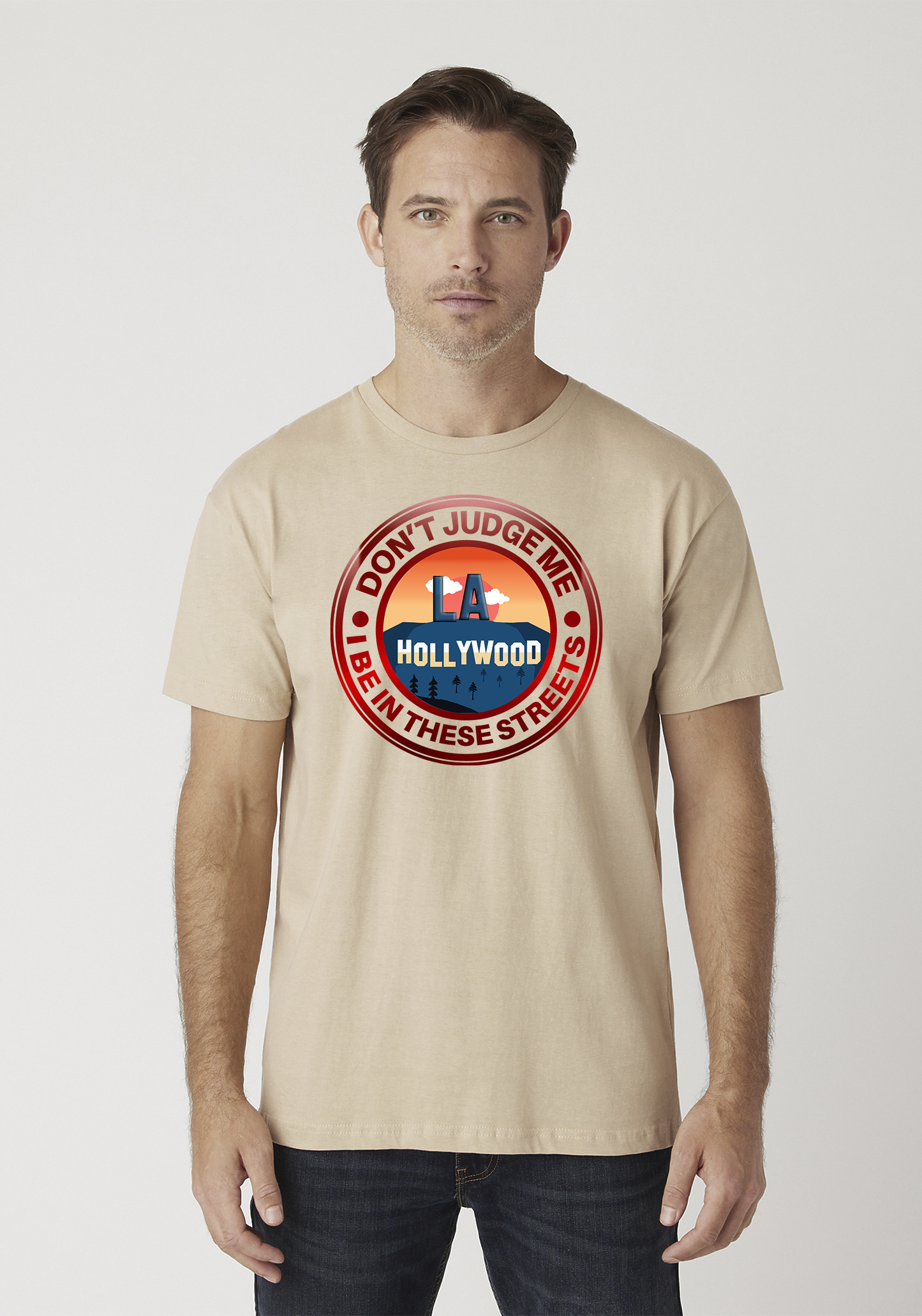 Tan Unisex T-Shirt - Hollywood