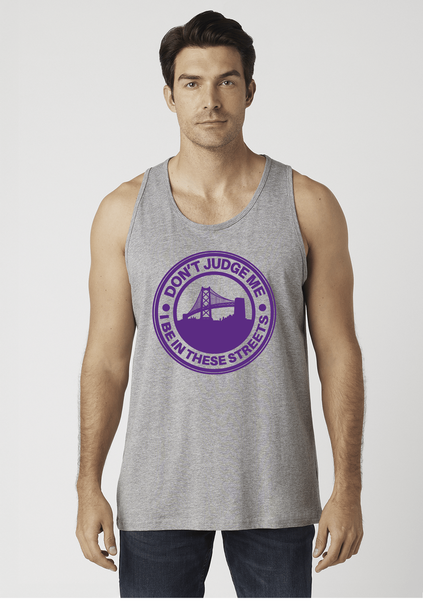 DJMC-UPLOADER:Dark-Purple:Tank-Tops-Heather-Gray-STREETS-BayBridge-D-Purple.png