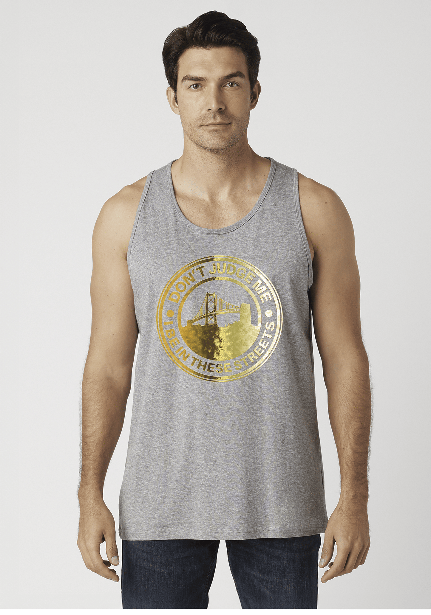 DJMC-UPLOADER:Gold:Tank-Tops-Heather-Gray-STREETS-BayBridge-Gold.png