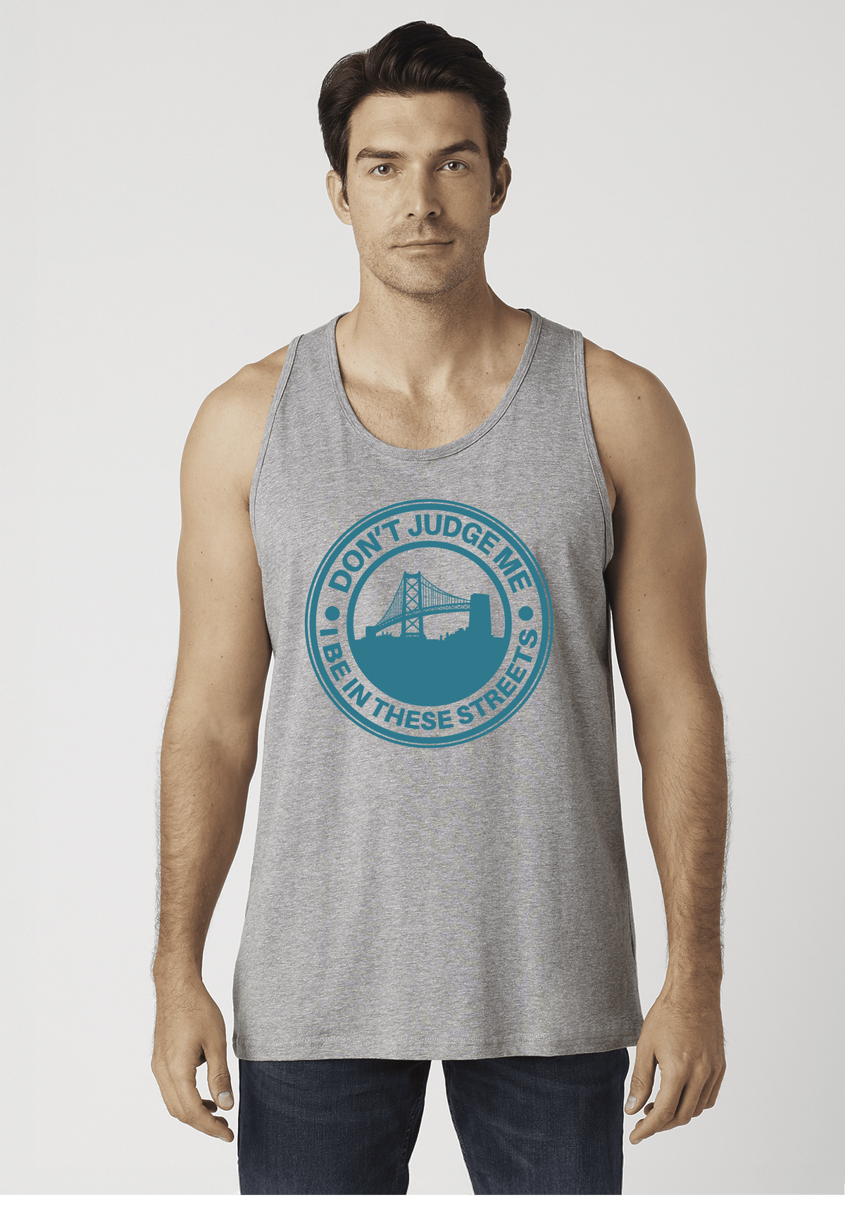 DJMC-UPLOADER:Teal:Tank-Tops-Heather-Gray-STREETS-BayBridge-Teal.png