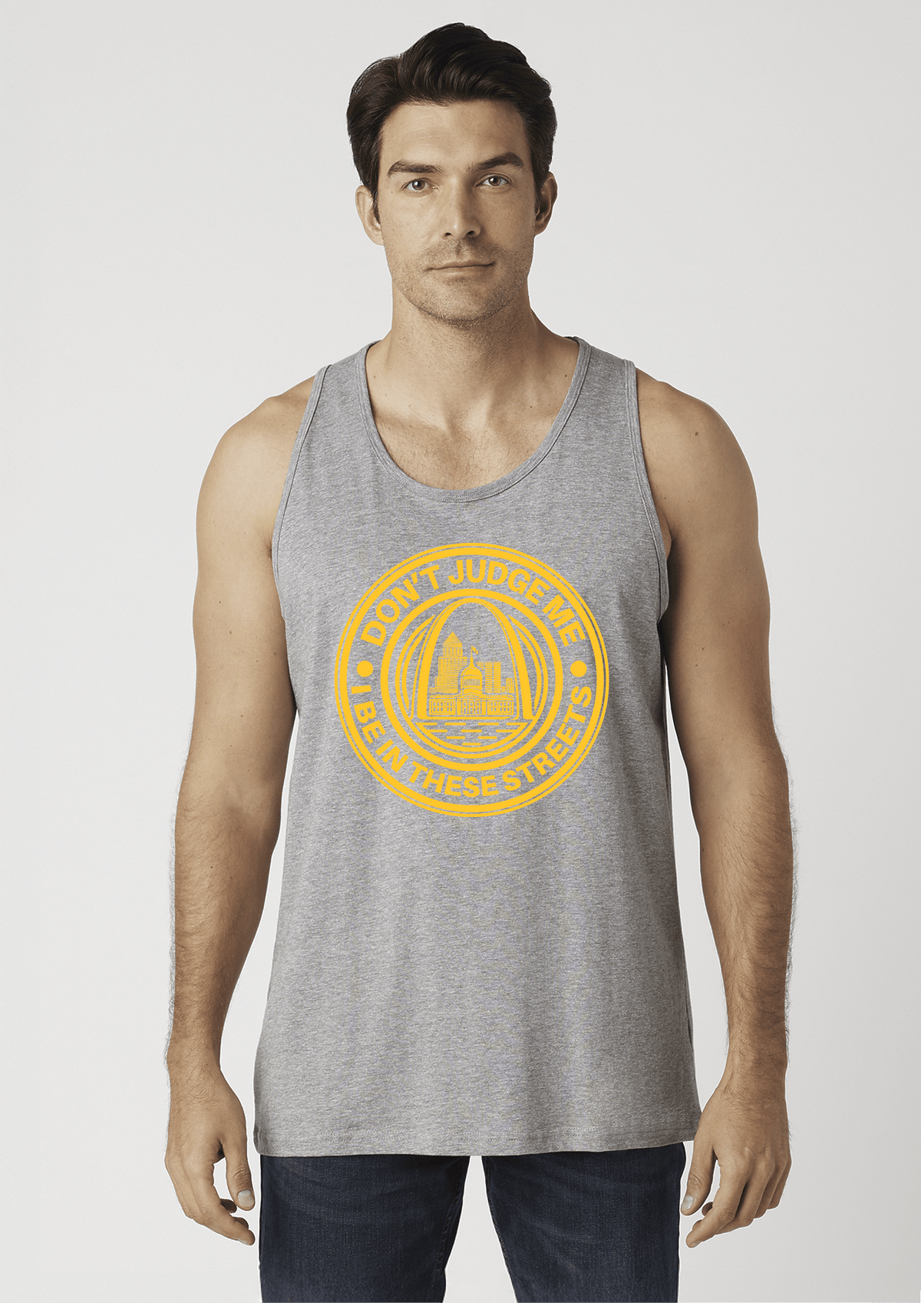 DJMC-UPLOADER:Yellow:Tank-Tops-Heather-Gray-STREETS-STL-Yellow.png