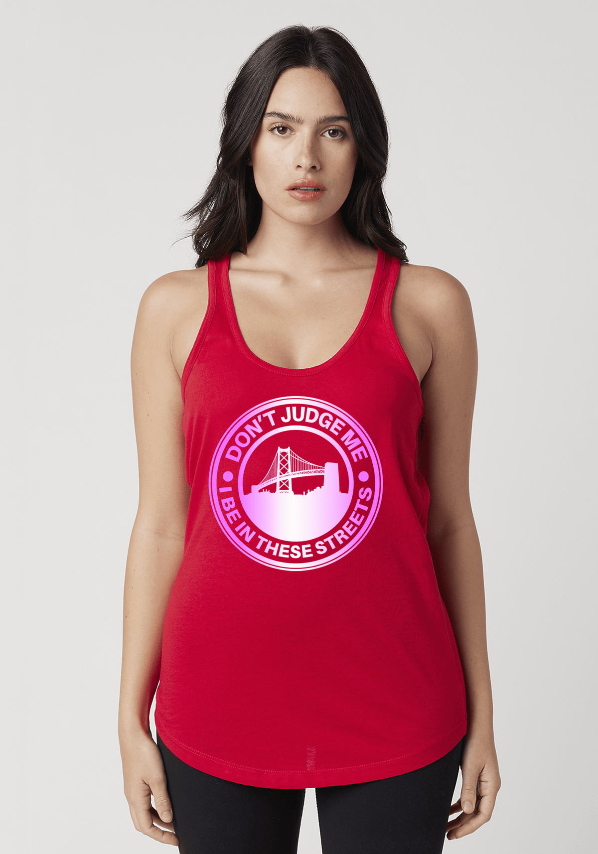 DJMC-UPLOADER:Pink-Gradient:Tank-Tops-Red-STREETS-BayBridge-PinkGradient.png