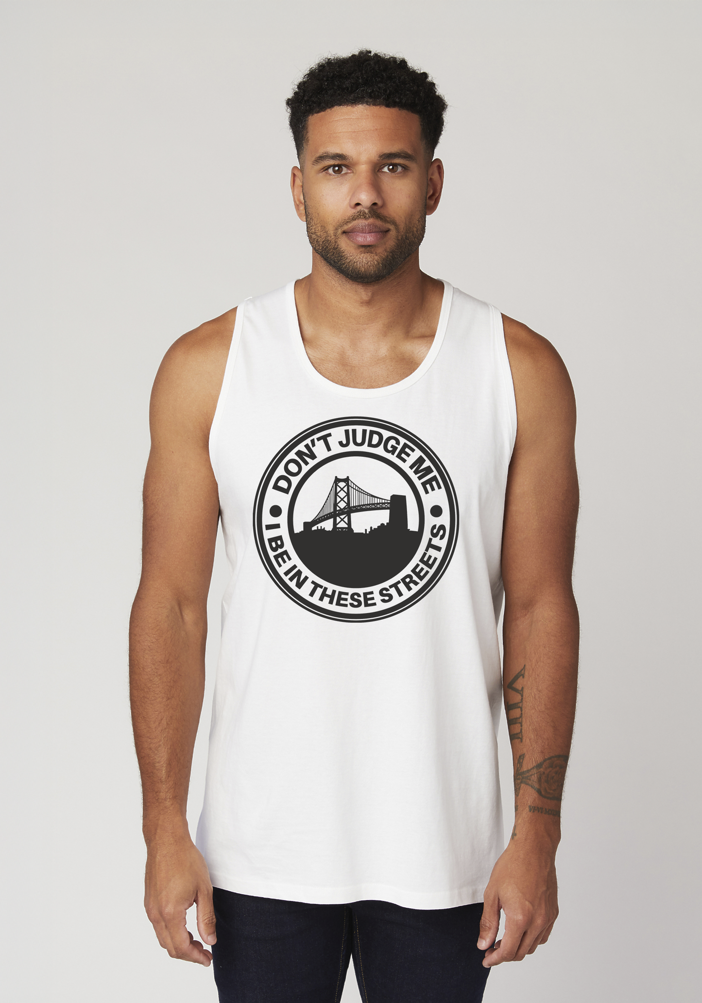 White Men's Tank Top - The Town