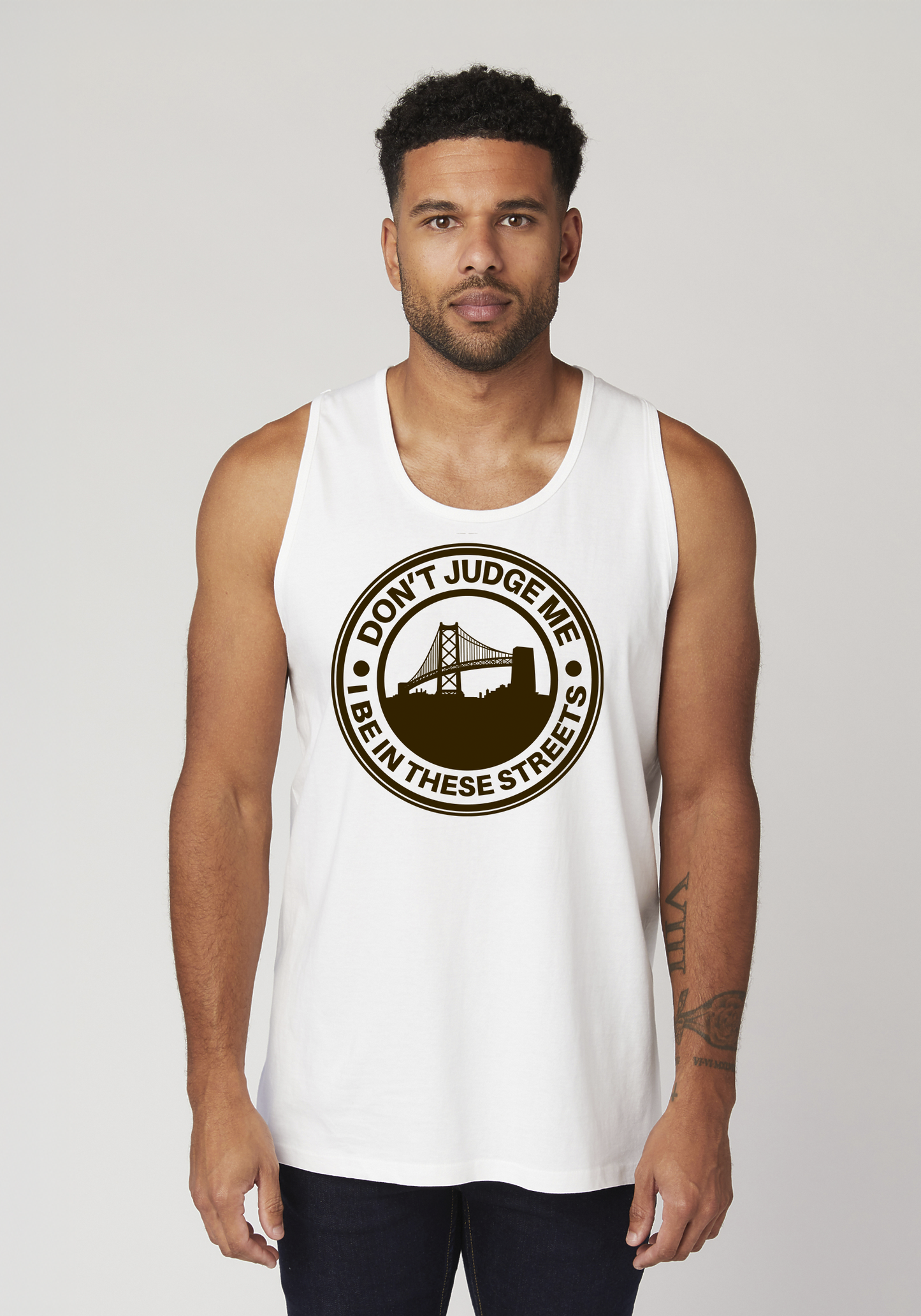 White Men's Tank Top - The Town