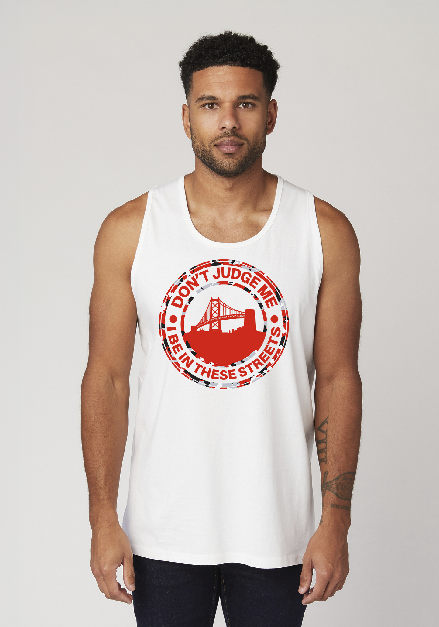 White Men's Tank Top - The Town