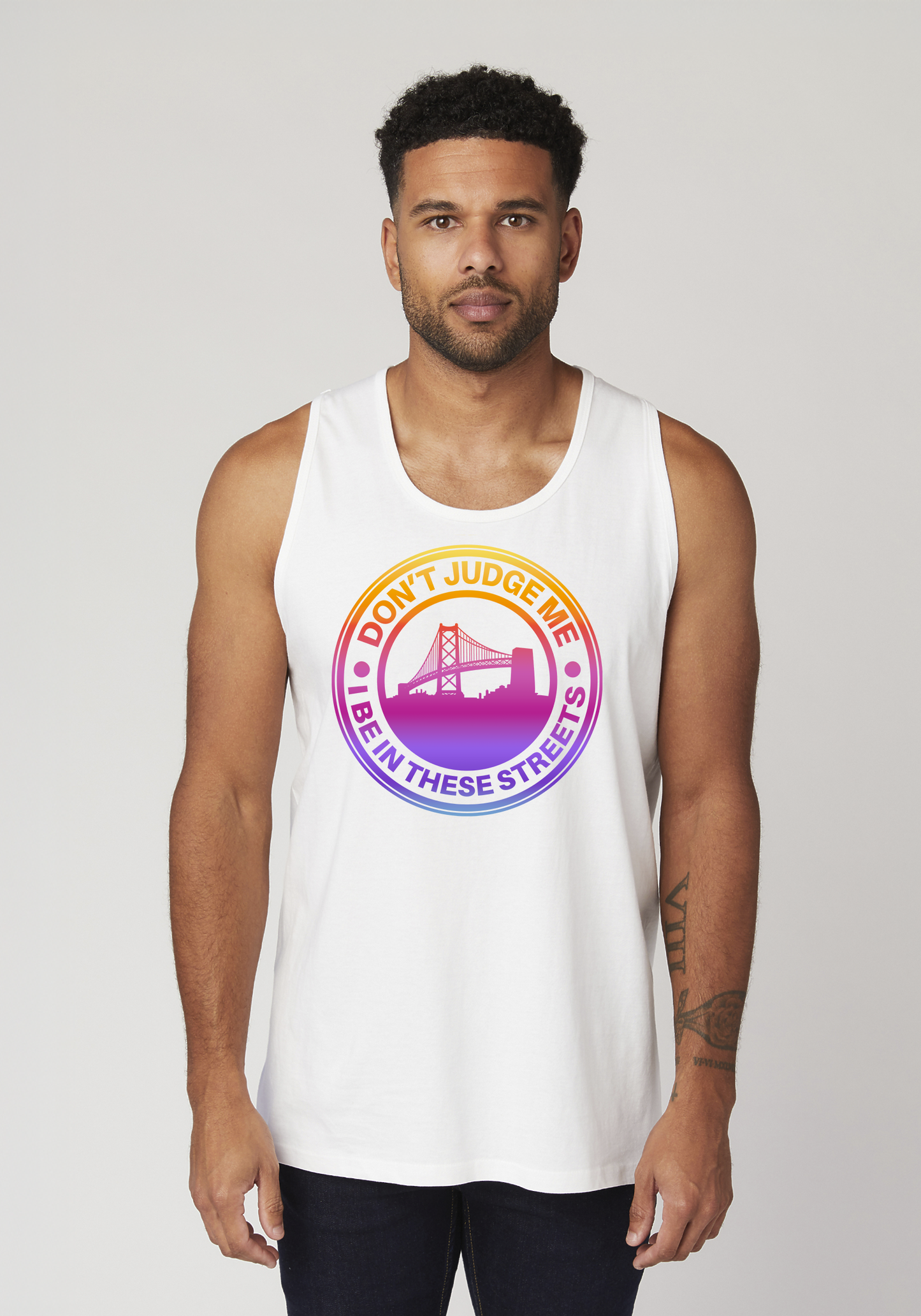 White Men's Tank Top - The Town