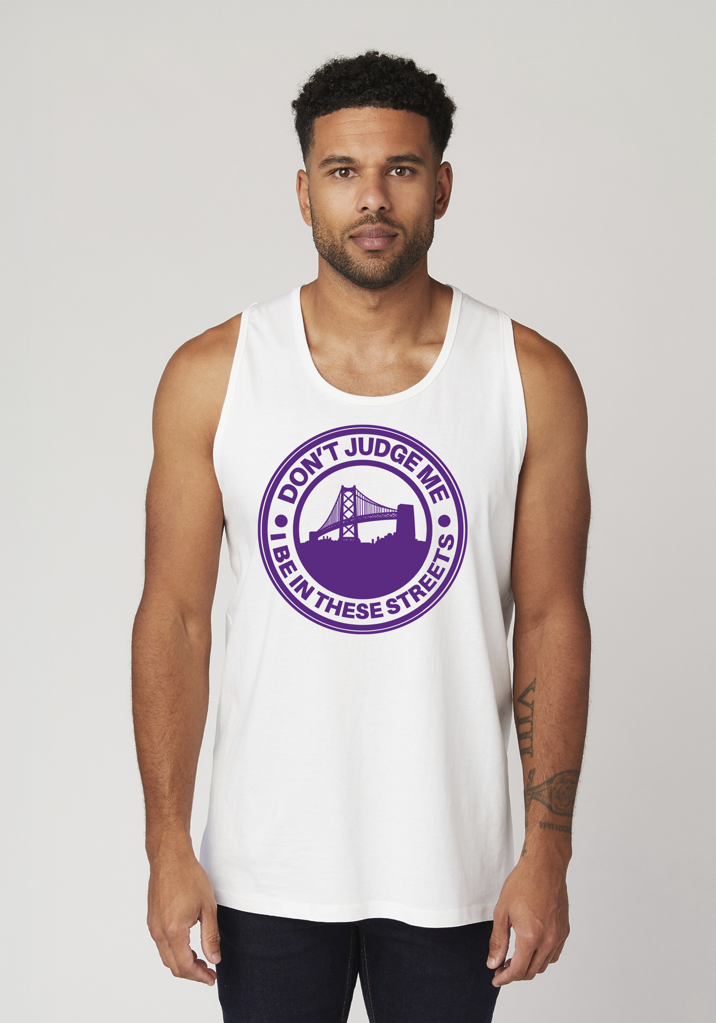 White Men's Tank Top - The Town