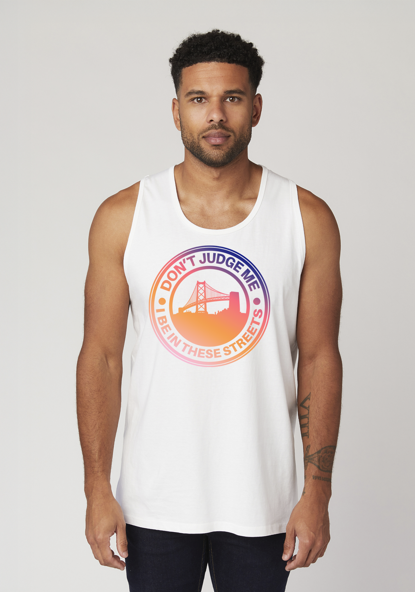 White Men's Tank Top - The Town
