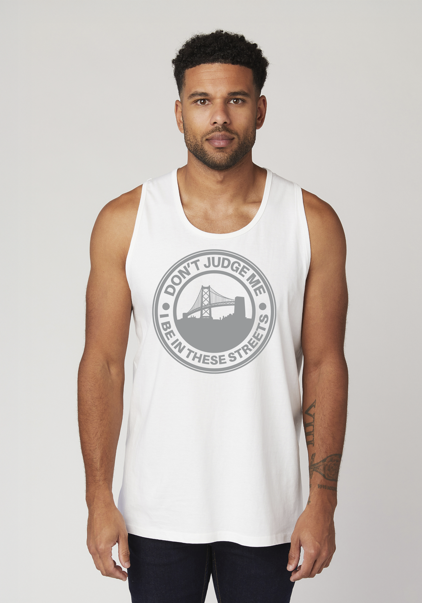 White Men's Tank Top - The Town