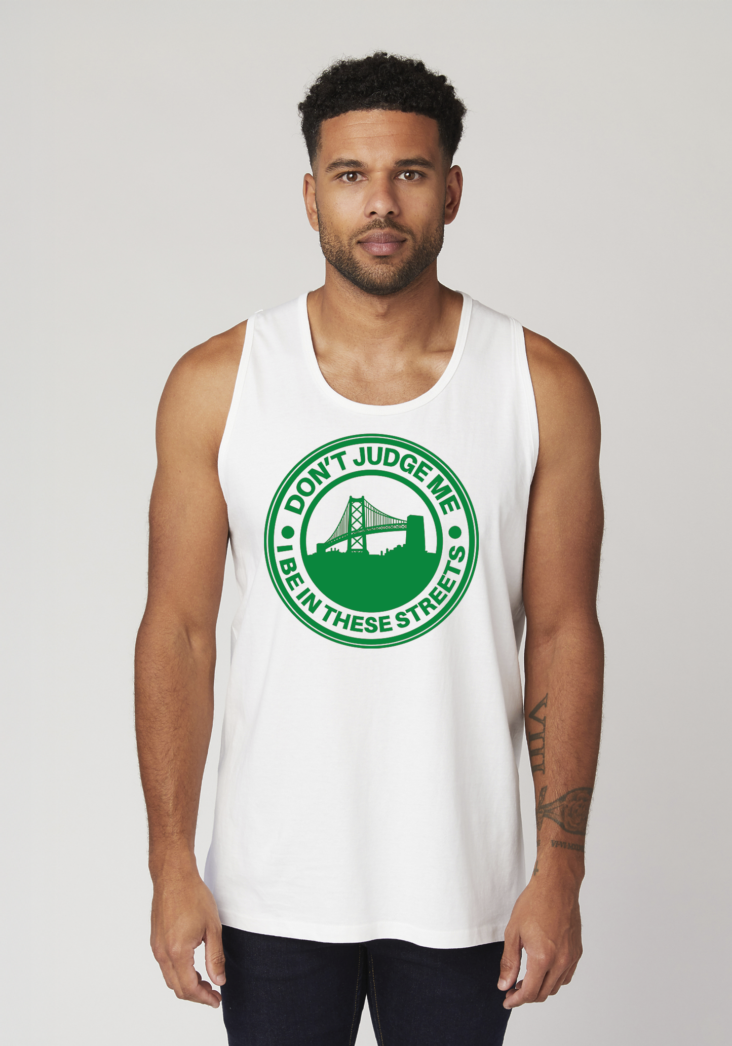 White Men's Tank Top - The Town