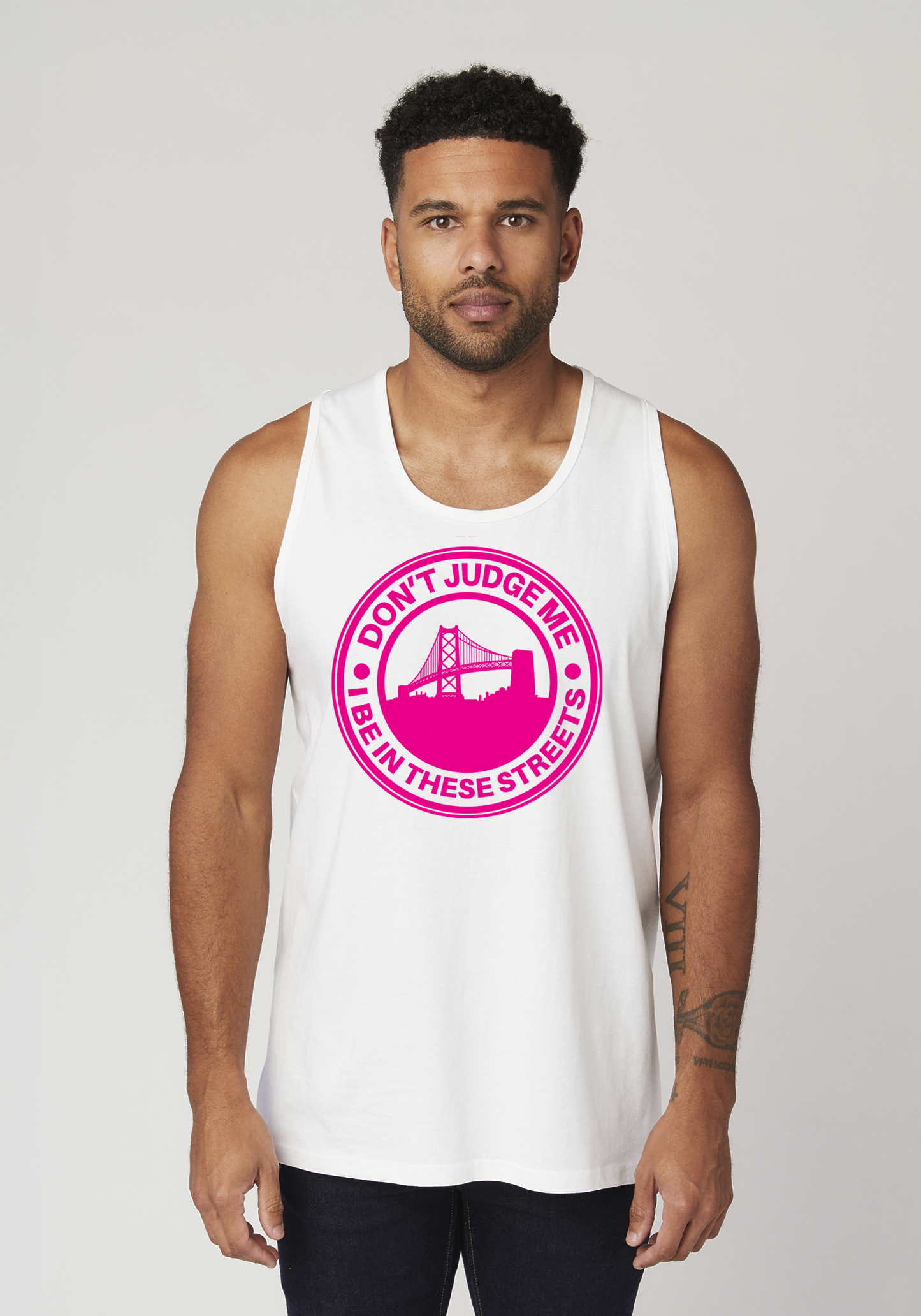 White Men's Tank Top - The Town