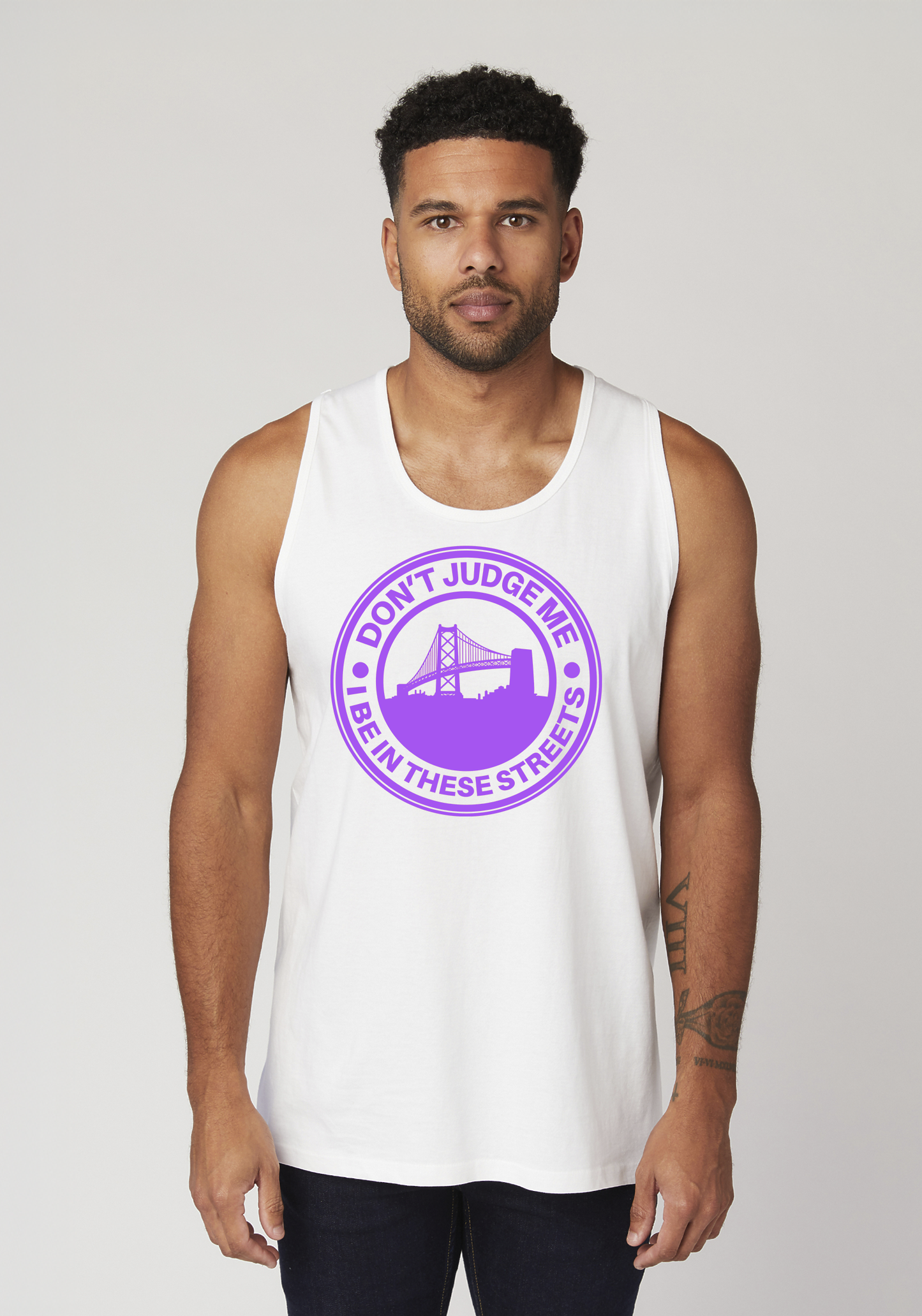 White Men's Tank Top - The Town