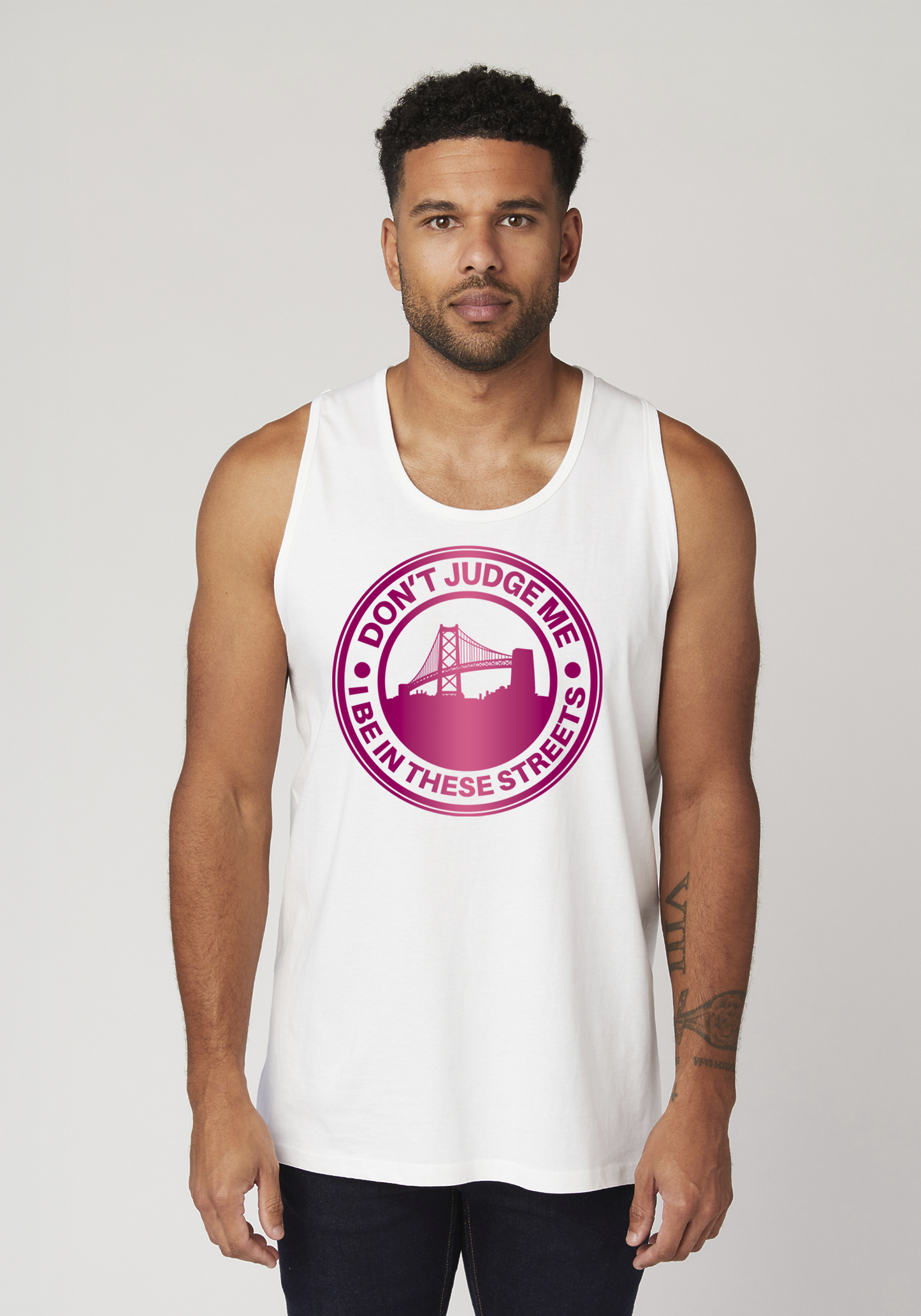 White Men's Tank Top - The Town