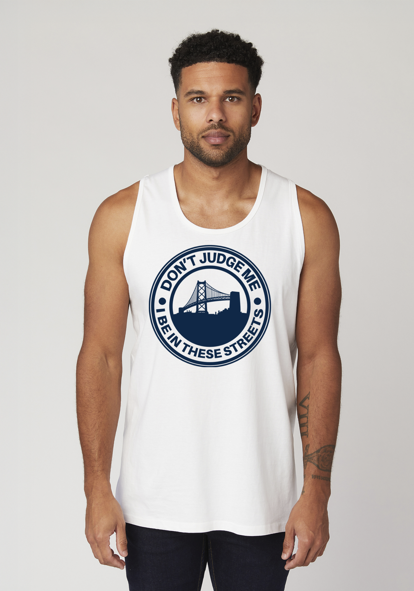 White Men's Tank Top - The Town