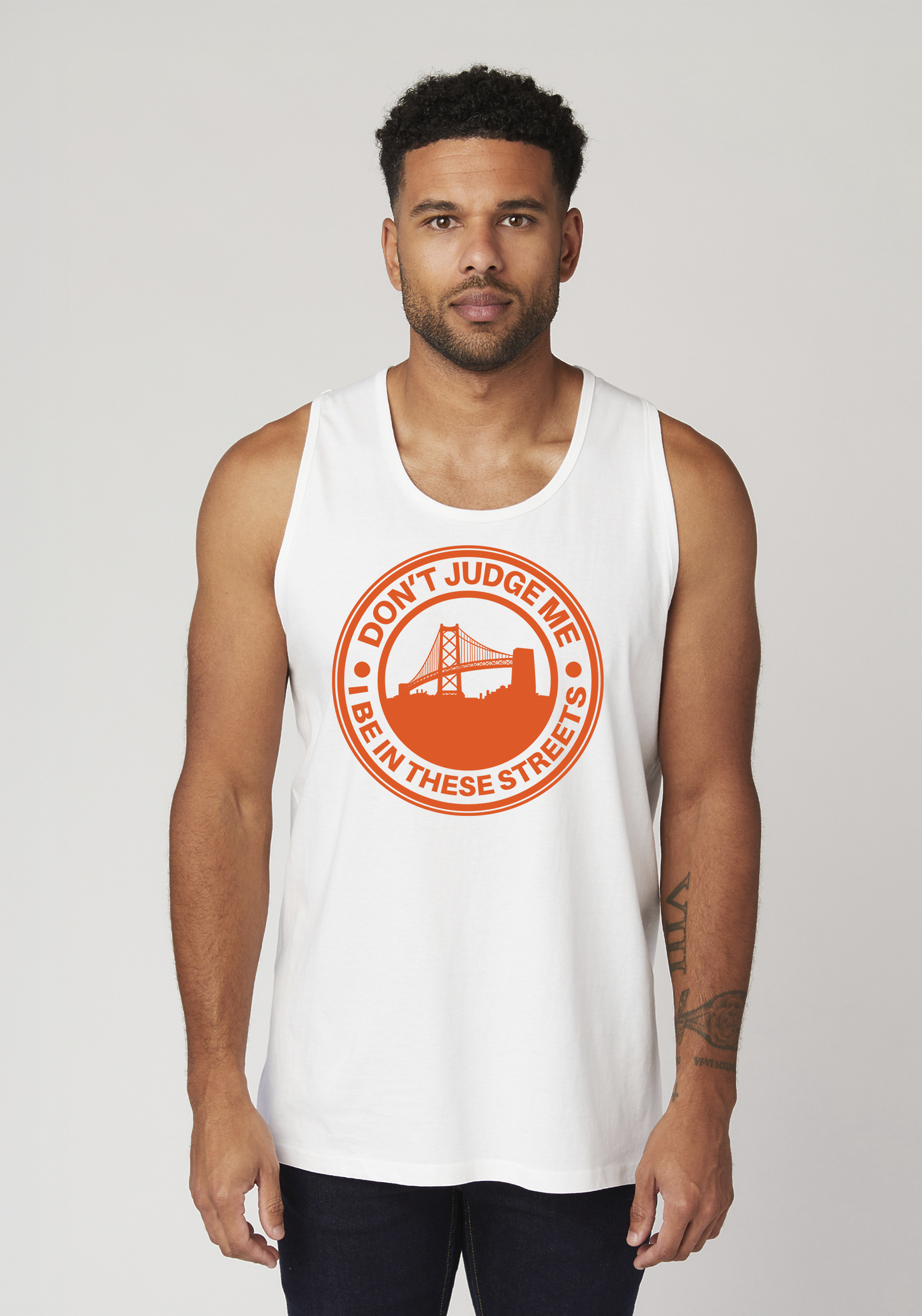 White Men's Tank Top - The Town