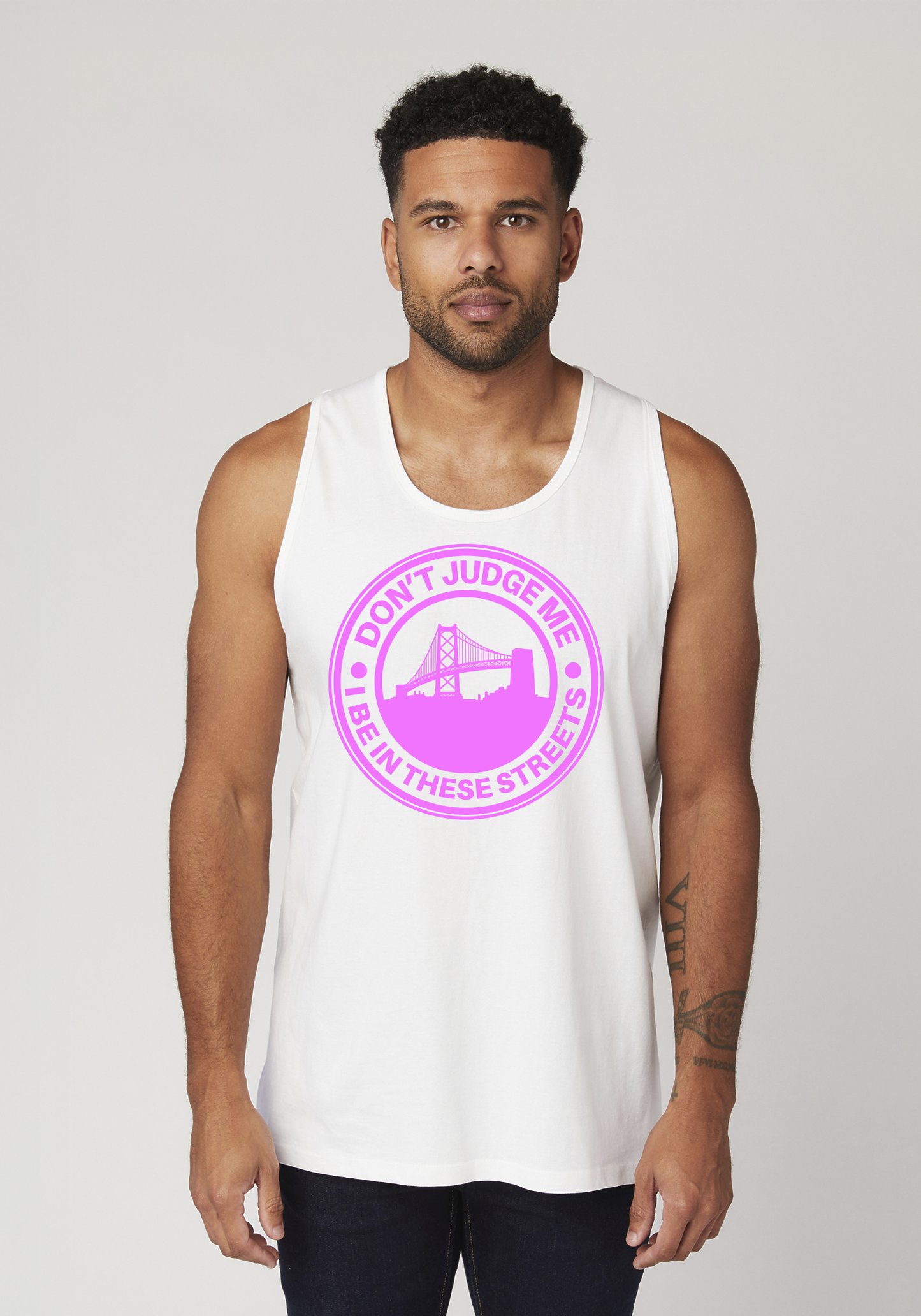 White Men's Tank Top - The Town
