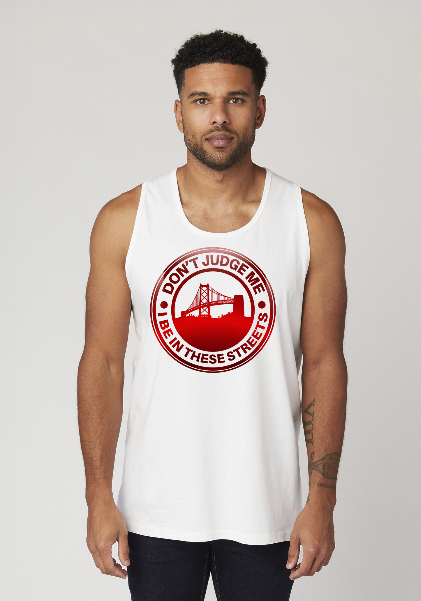 White Men's Tank Top - The Town