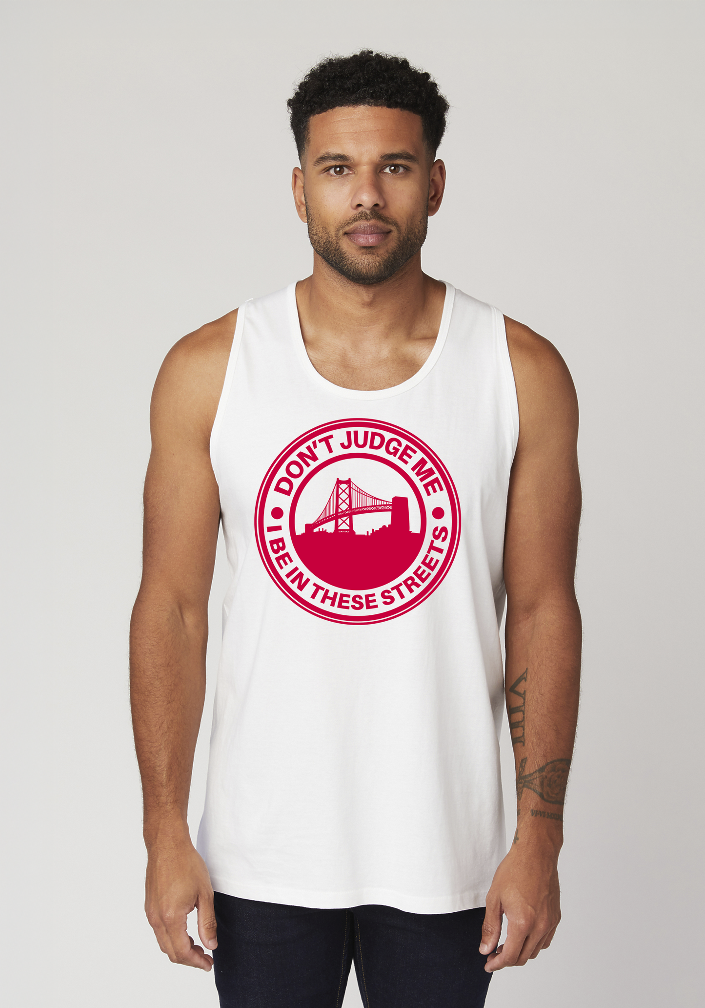 White Men's Tank Top - The Town