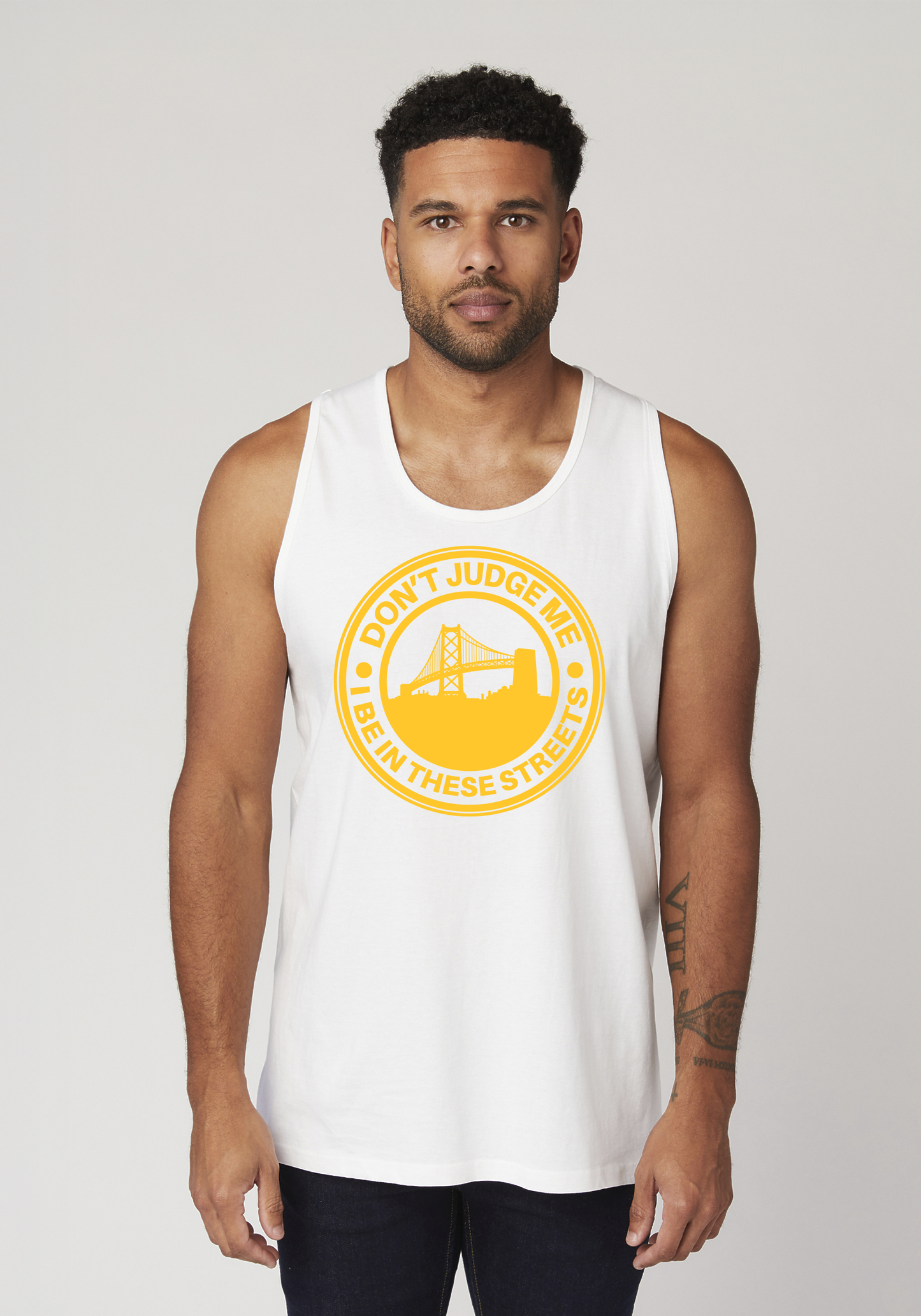 White Men's Tank Top - The Town