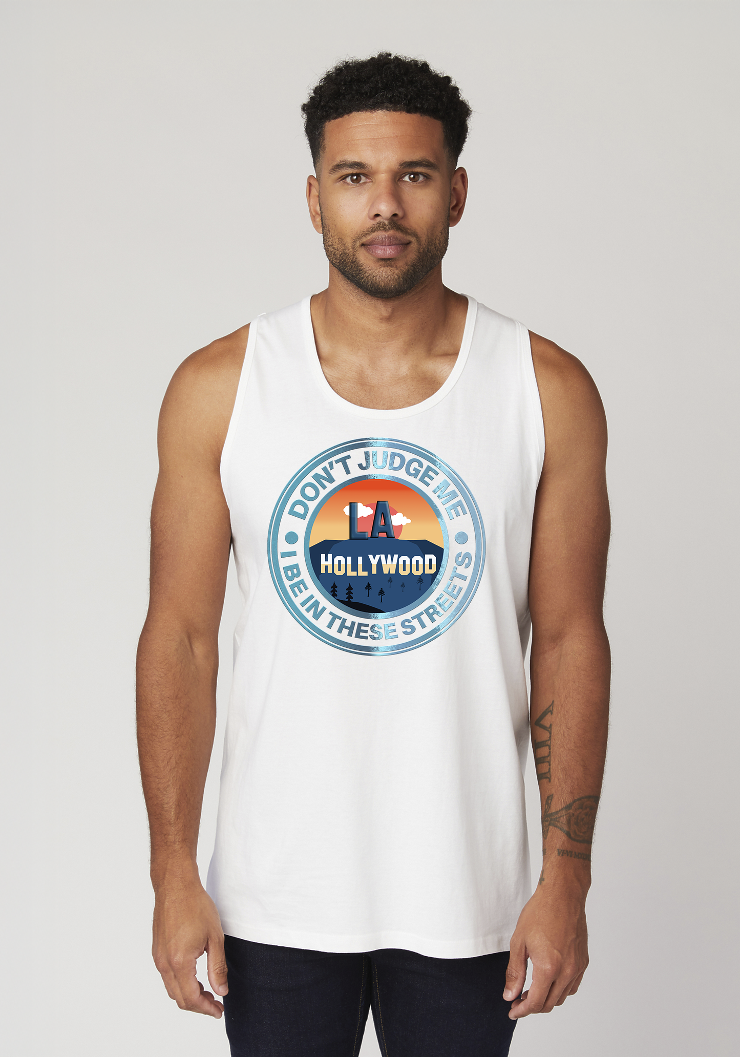 White Men's Tank Top - Hollywood