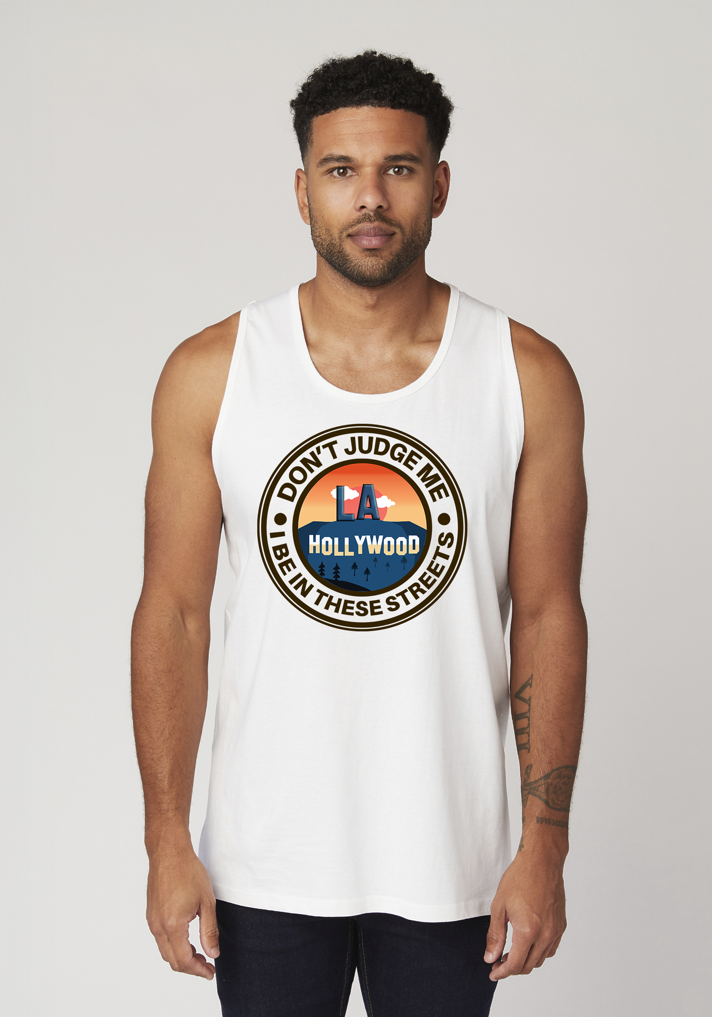 White Men's Tank Top - Hollywood