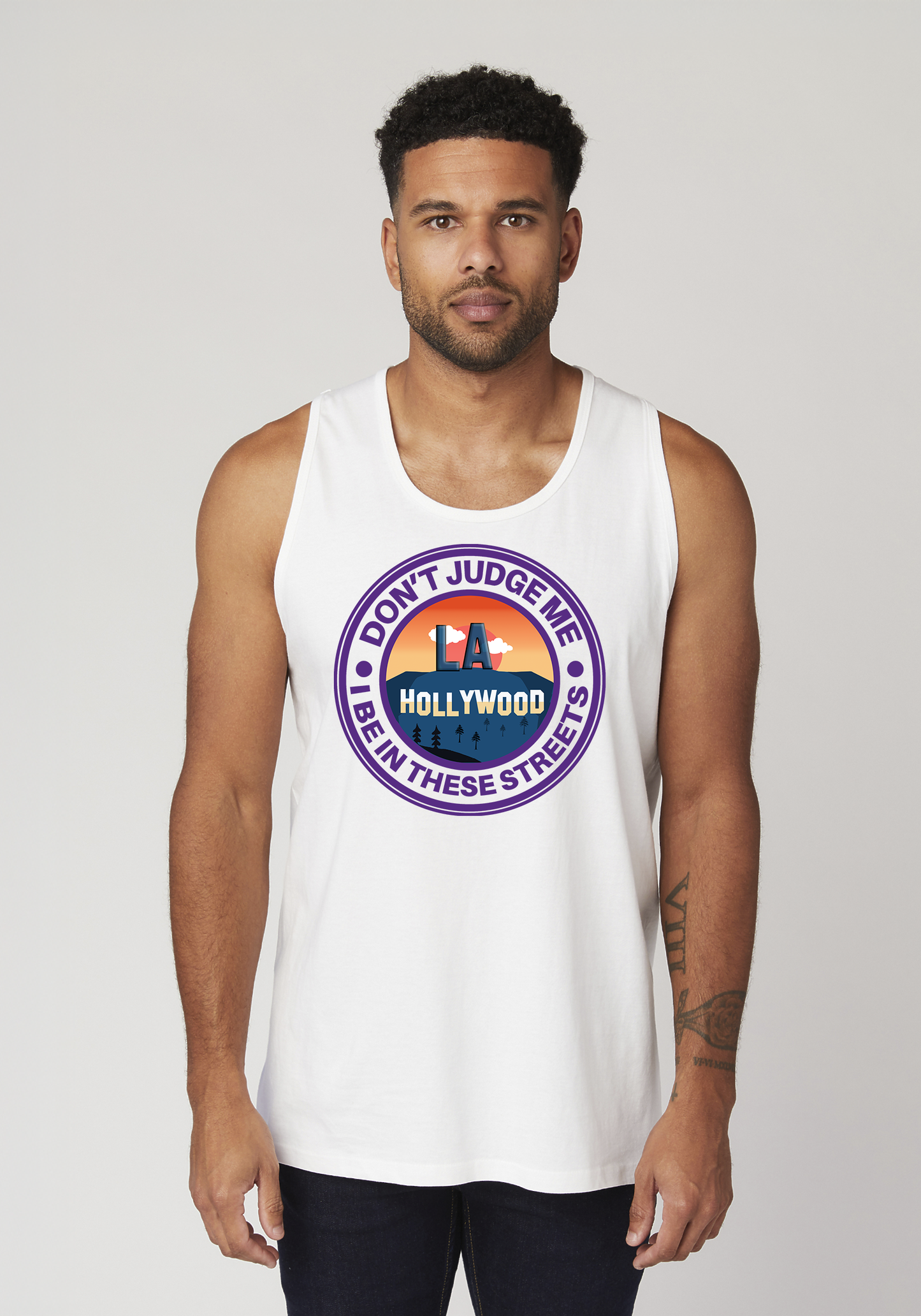 White Men's Tank Top - Hollywood