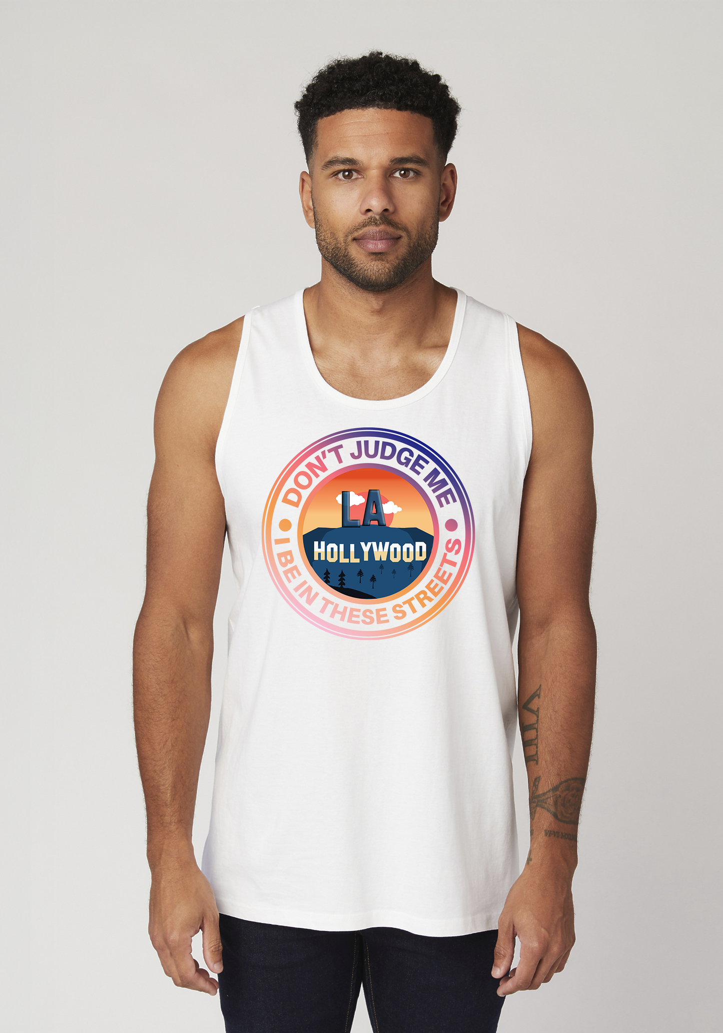 White Men's Tank Top - Hollywood