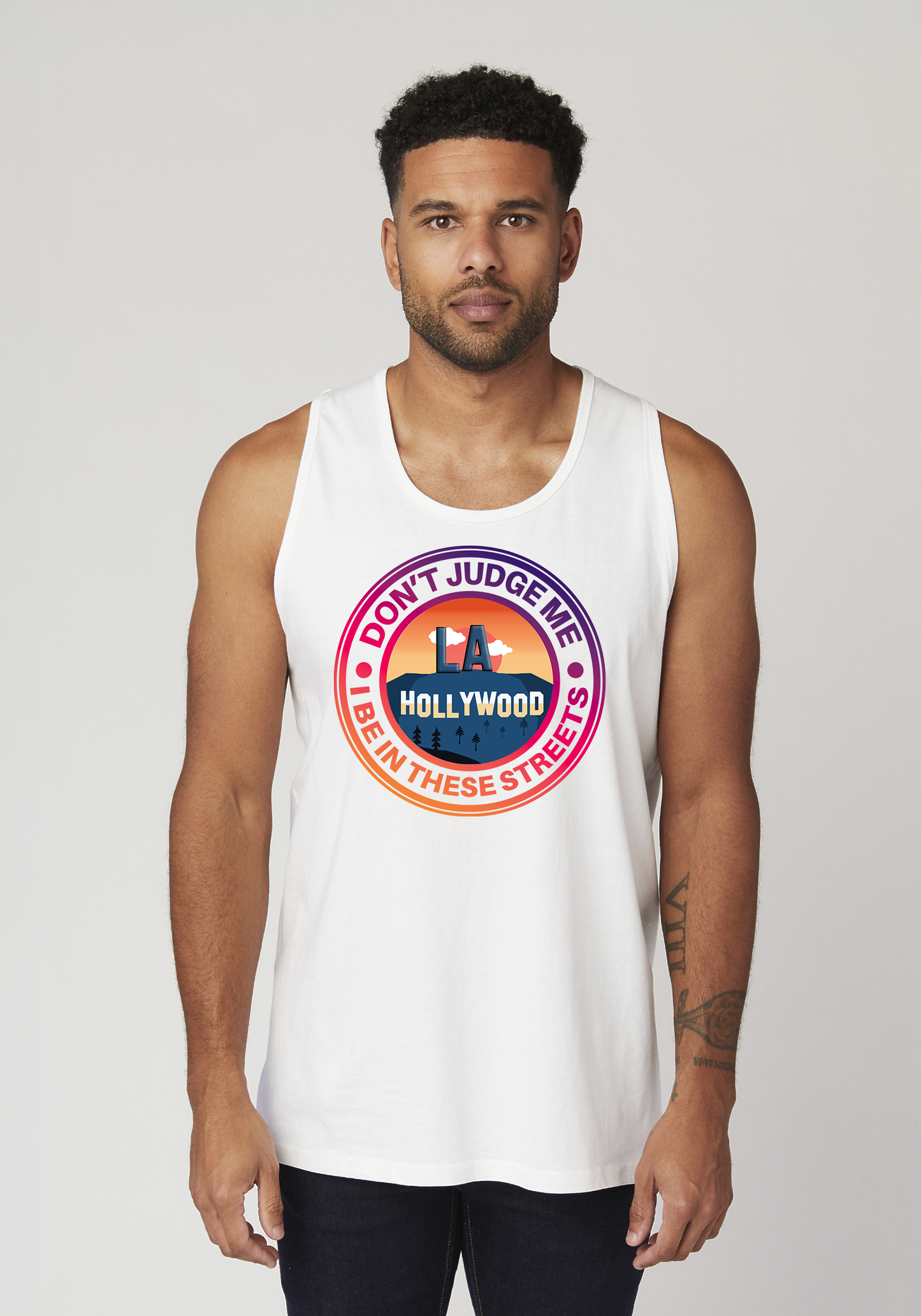 White Men's Tank Top - Hollywood