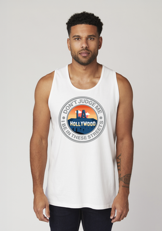 White Men's Tank Top - Hollywood