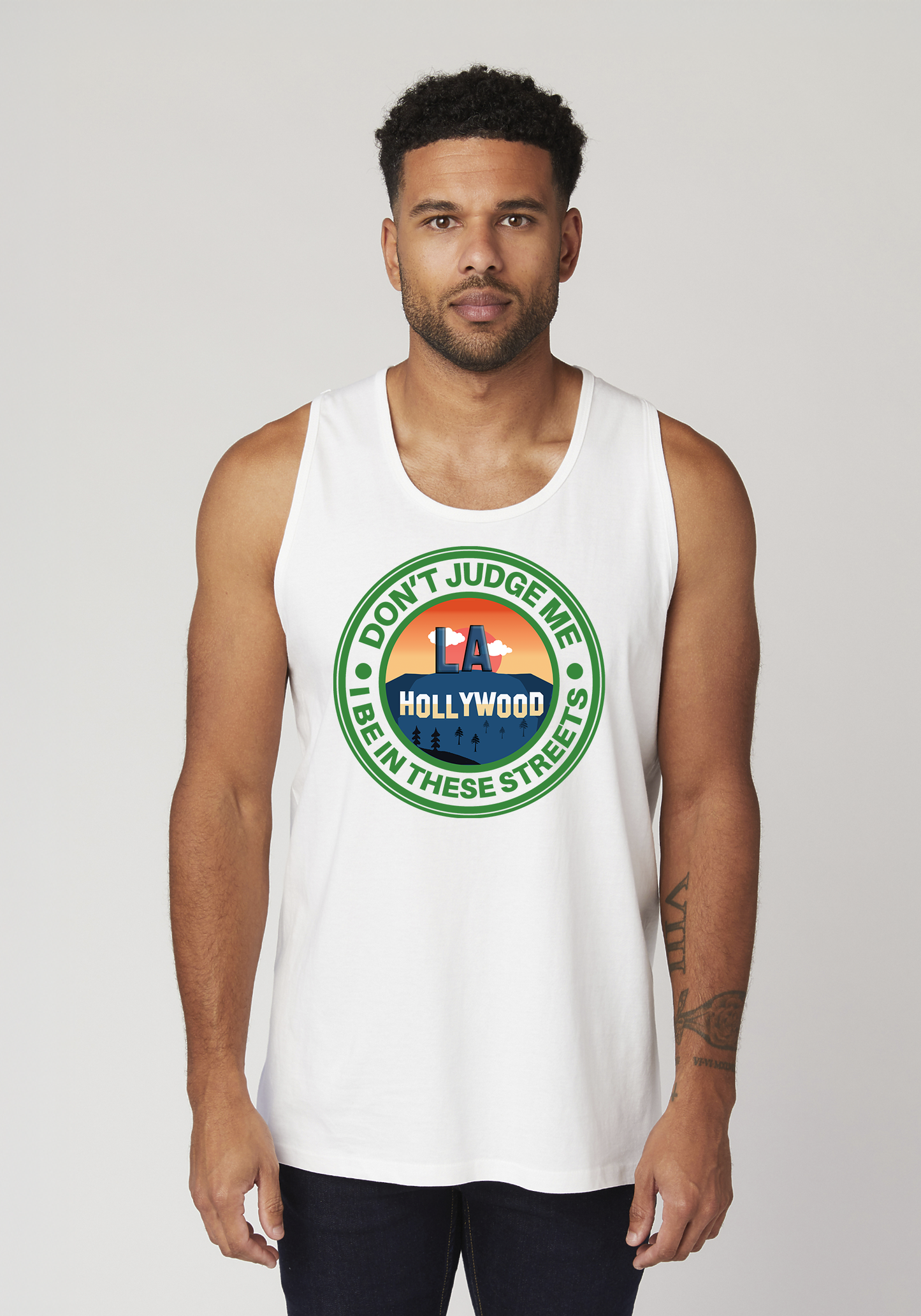 White Men's Tank Top - Hollywood