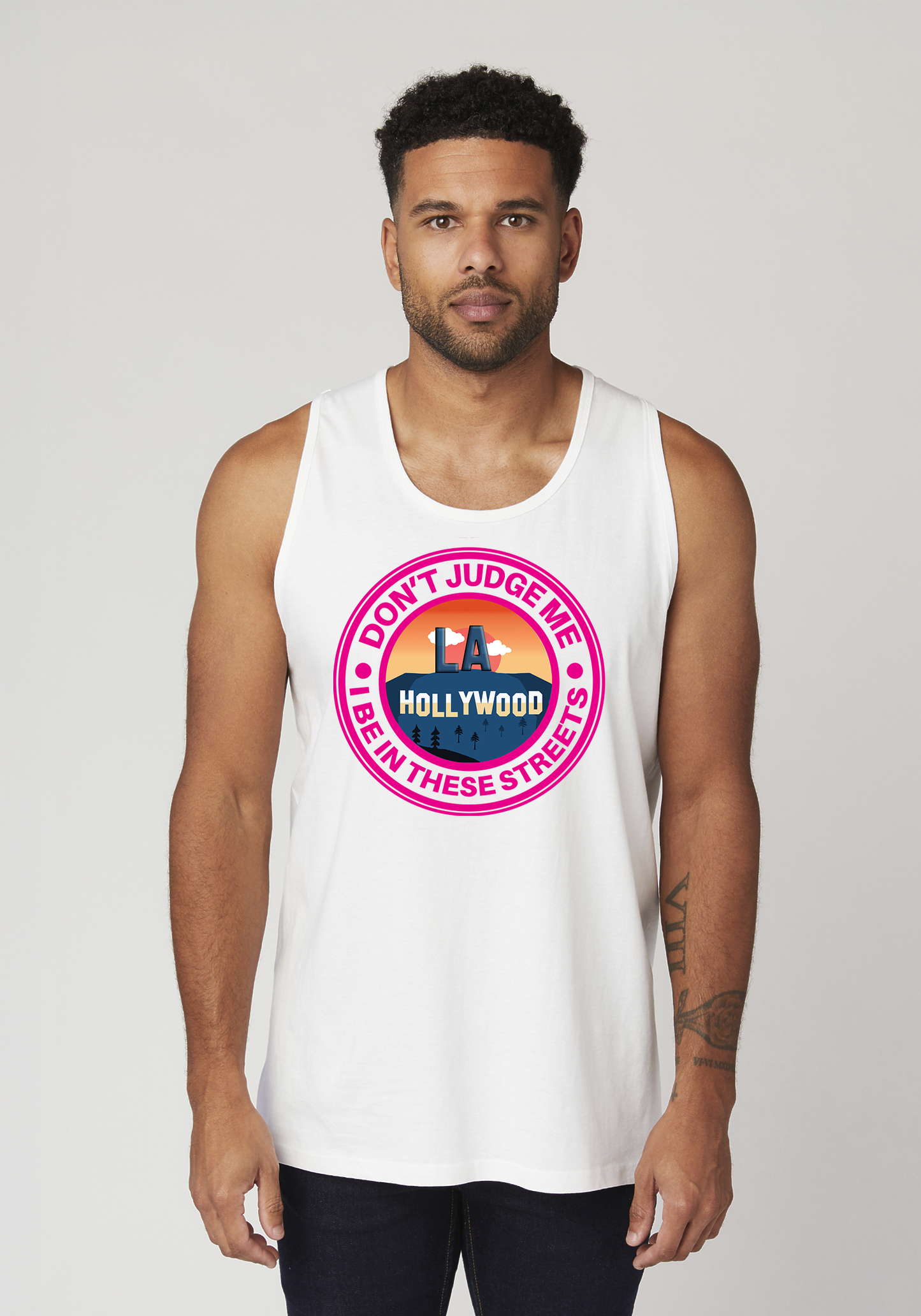 White Men's Tank Top - Hollywood