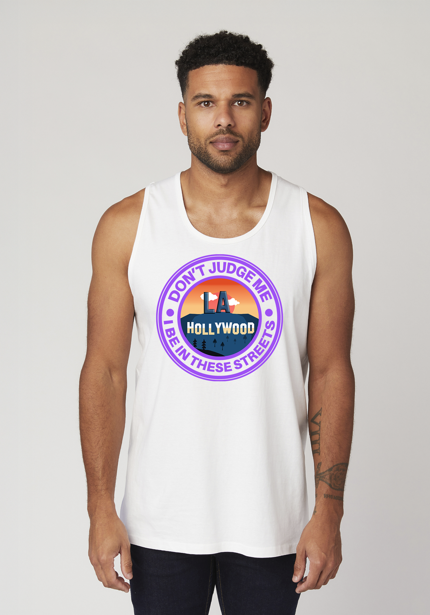 White Men's Tank Top - Hollywood