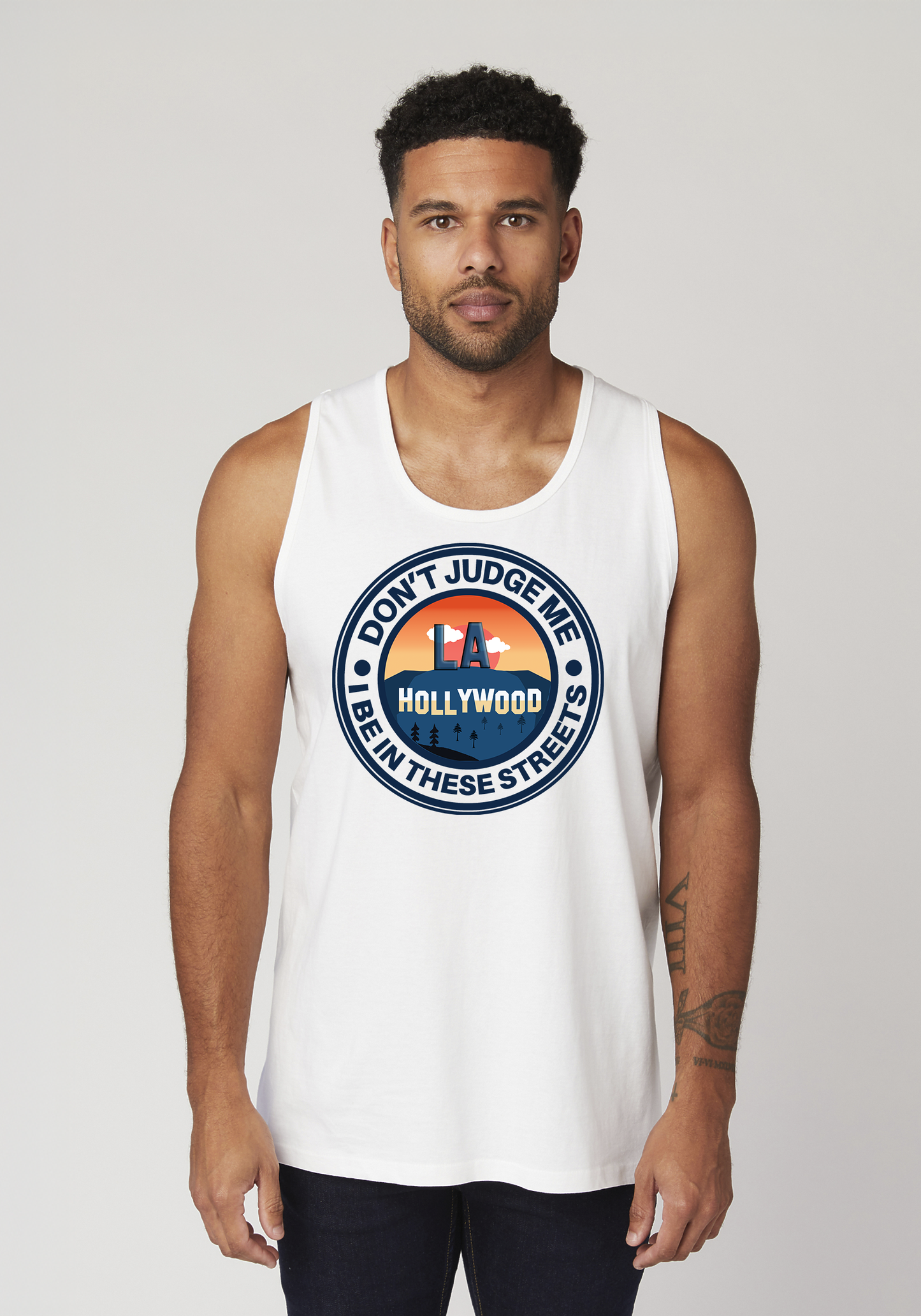 White Men's Tank Top - Hollywood