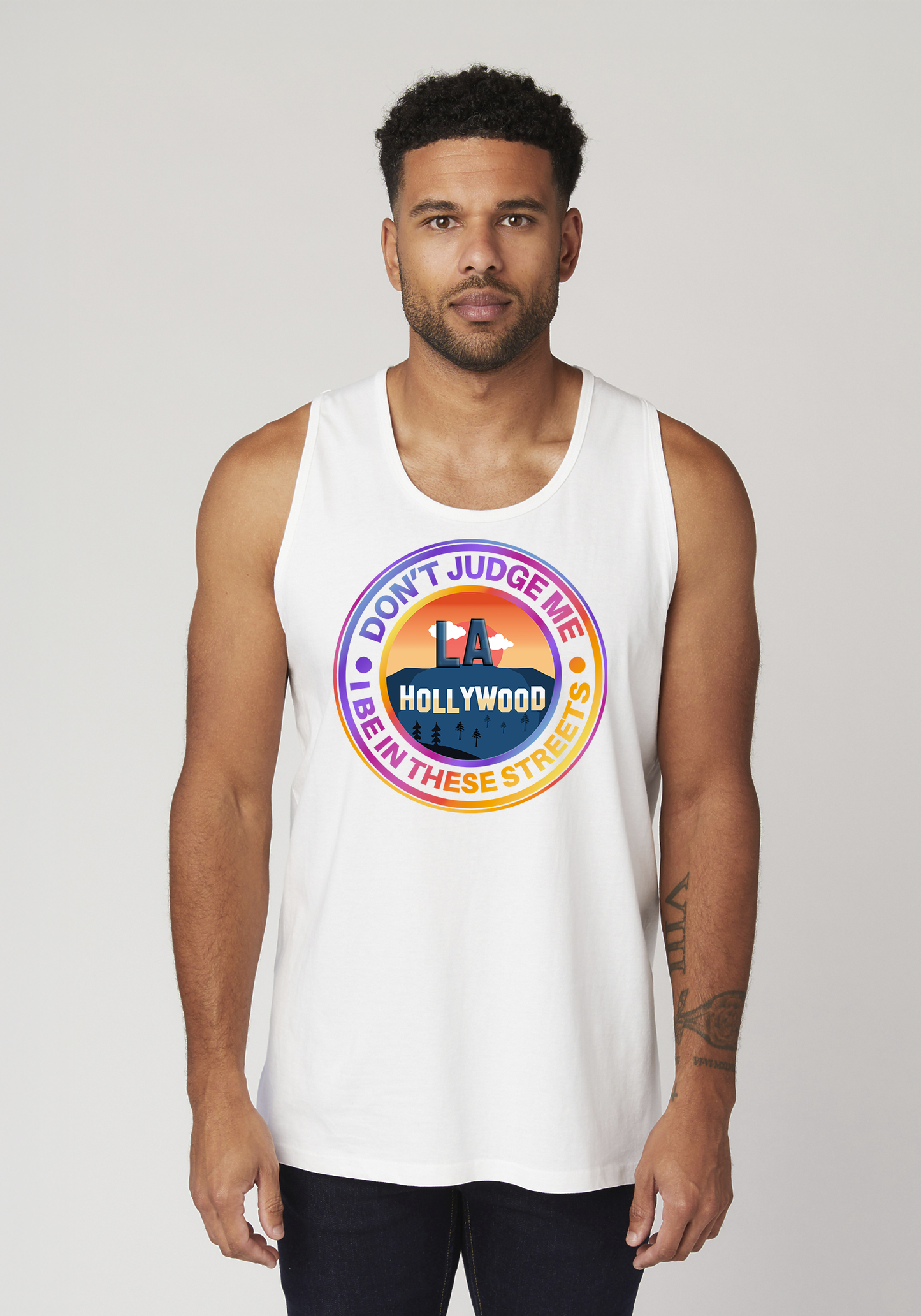 White Men's Tank Top - Hollywood