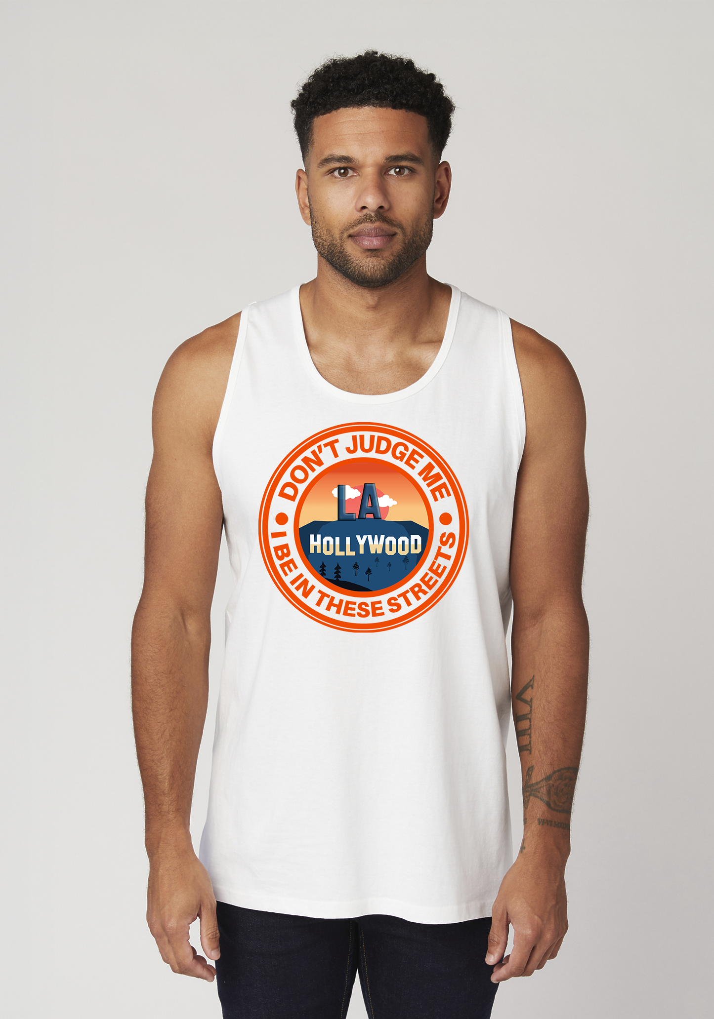 White Men's Tank Top - Hollywood