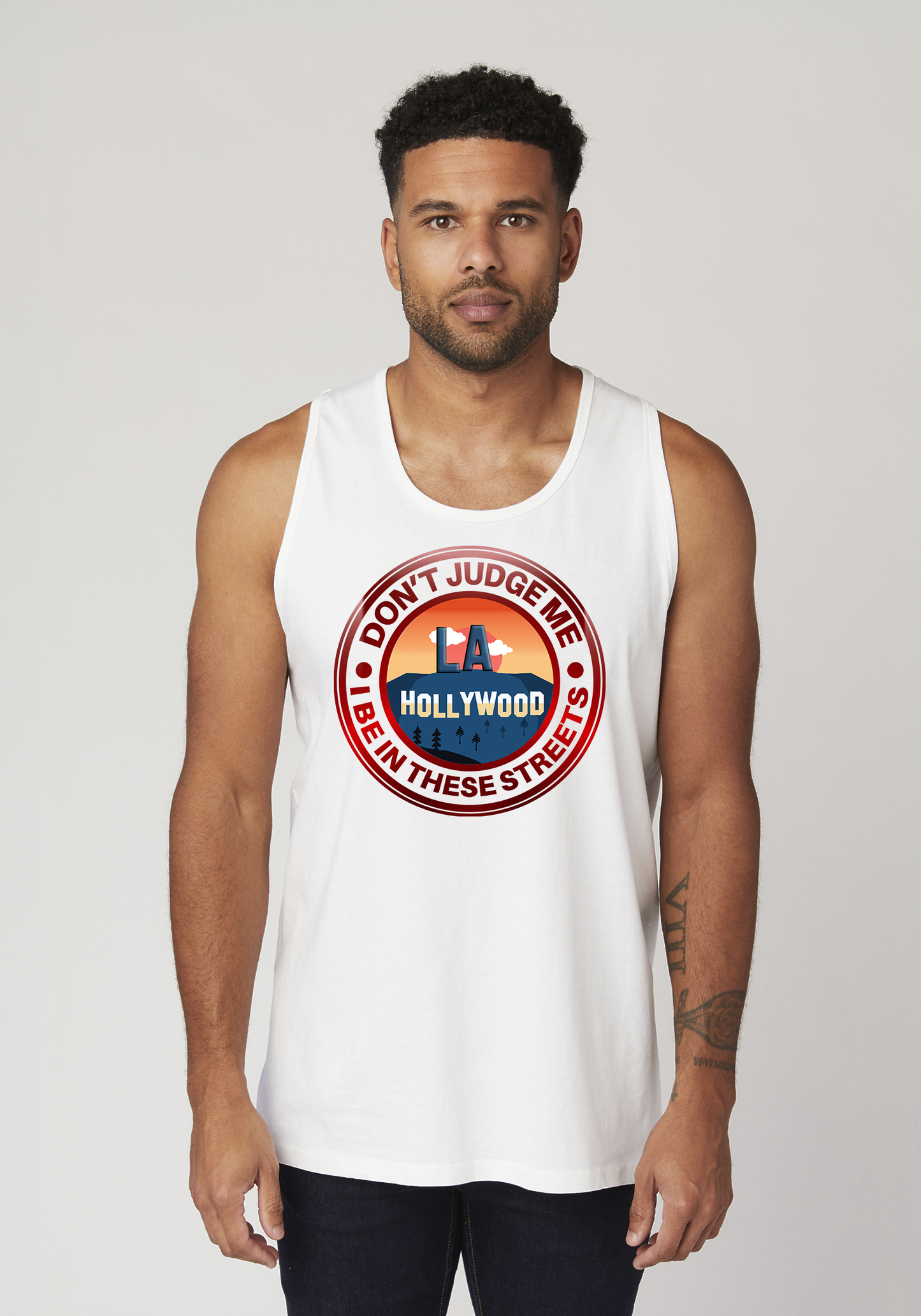 White Men's Tank Top - Hollywood