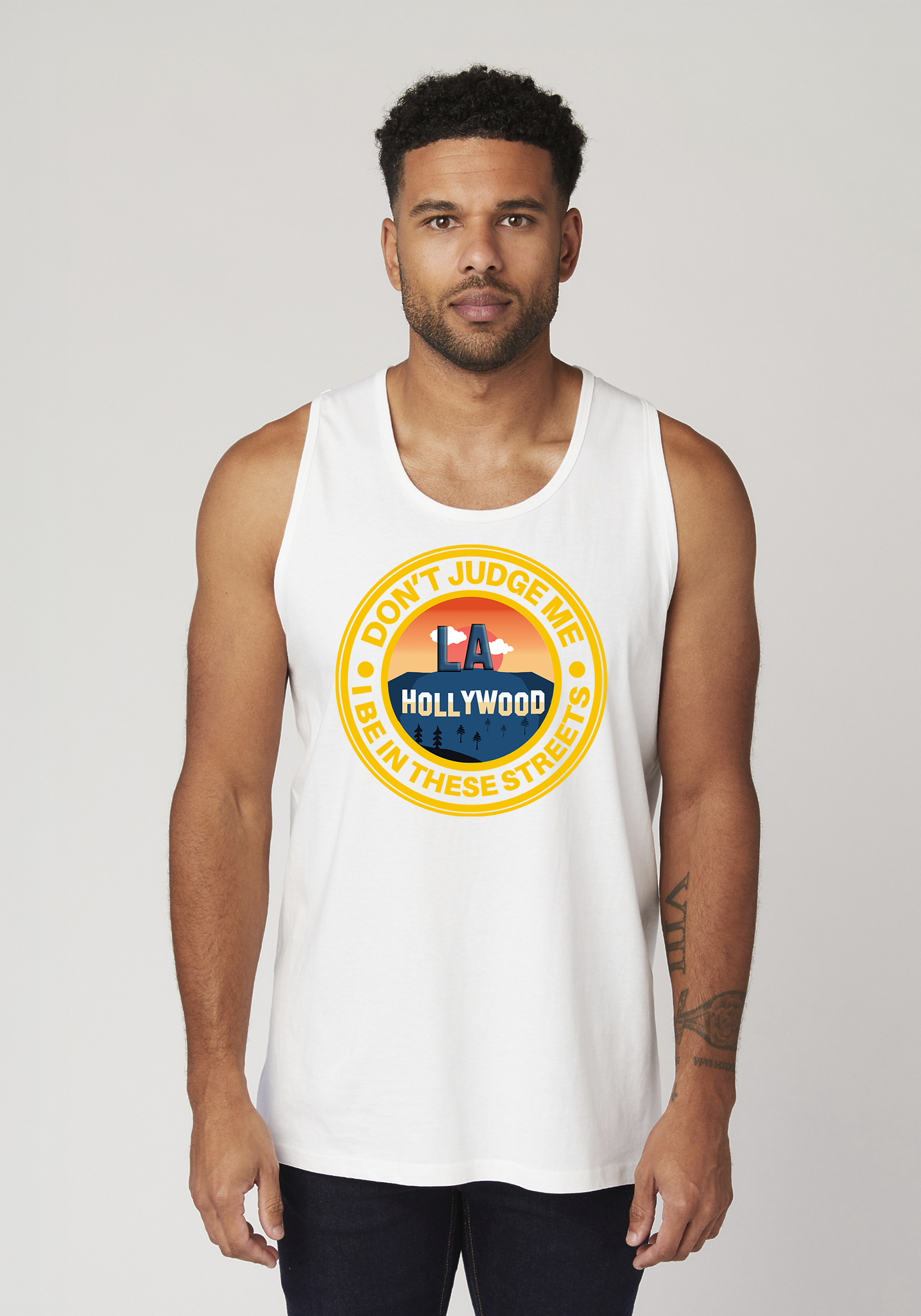 White Men's Tank Top - Hollywood