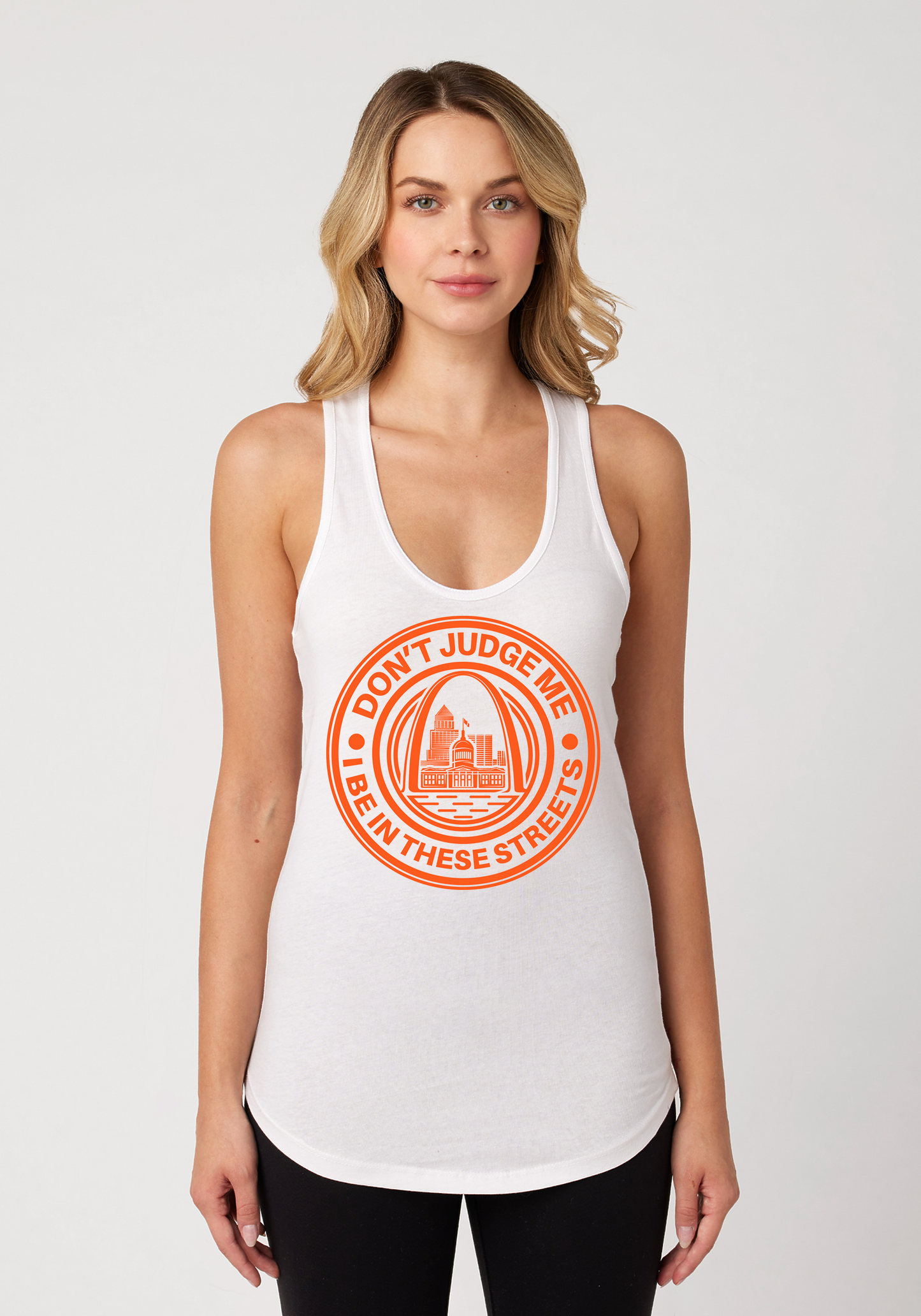 White Women's Racerback Tank - The Lou