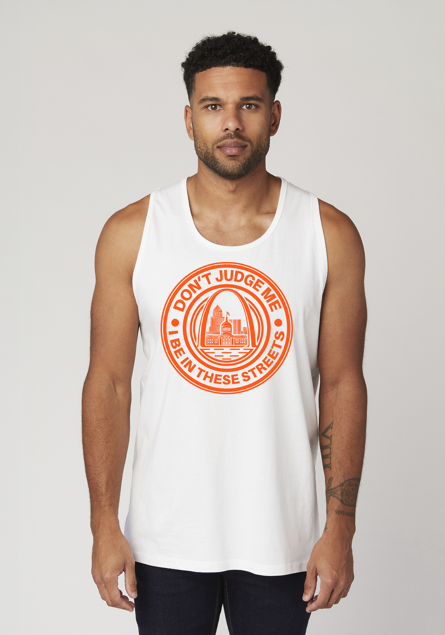 White Men's Tank Top - The Lou