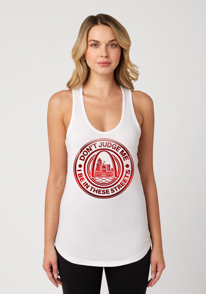 White Women's Racerback Tank - The Lou