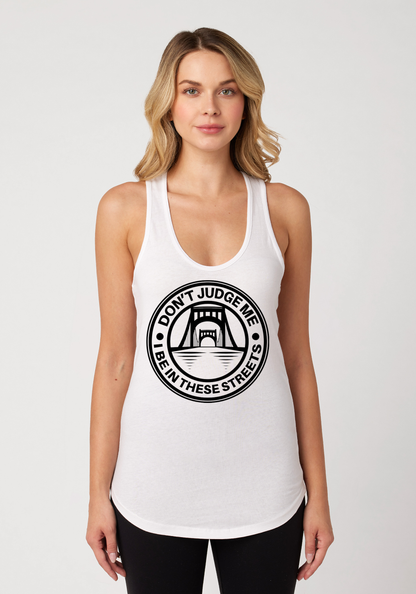 White Women's Racerback Tank - The Capital