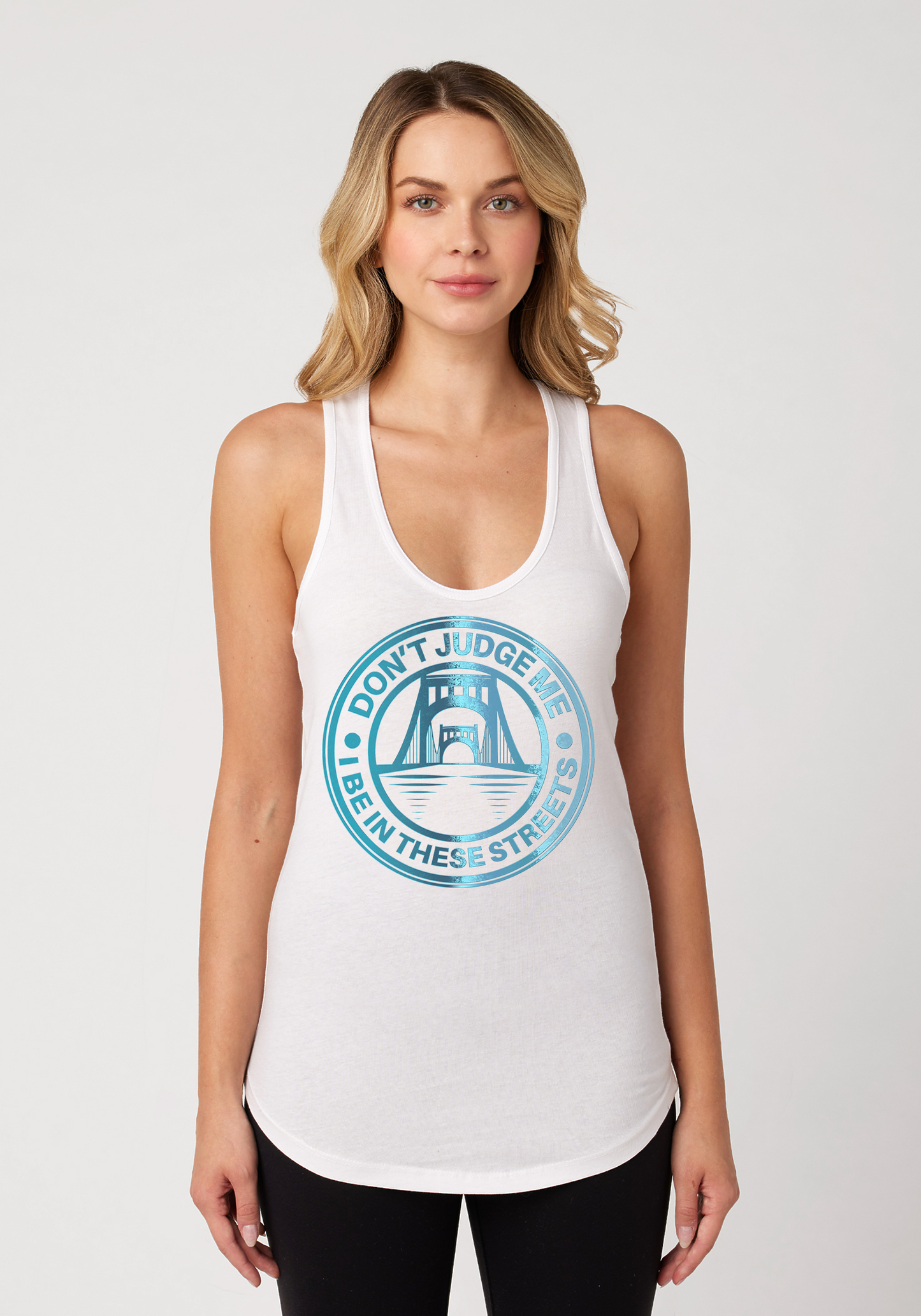 White Women's Racerback Tank - The Capital