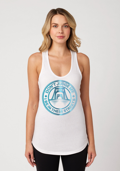 White Women's Racerback Tank - The Capital