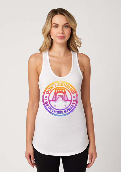 White Women's Racerback Tank - The Capital