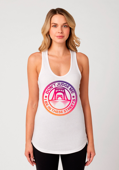 White Women's Racerback Tank - The Capital