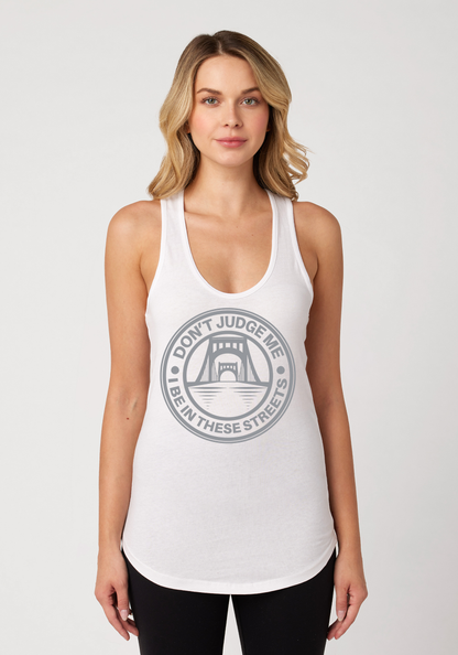 White Women's Racerback Tank - The Capital
